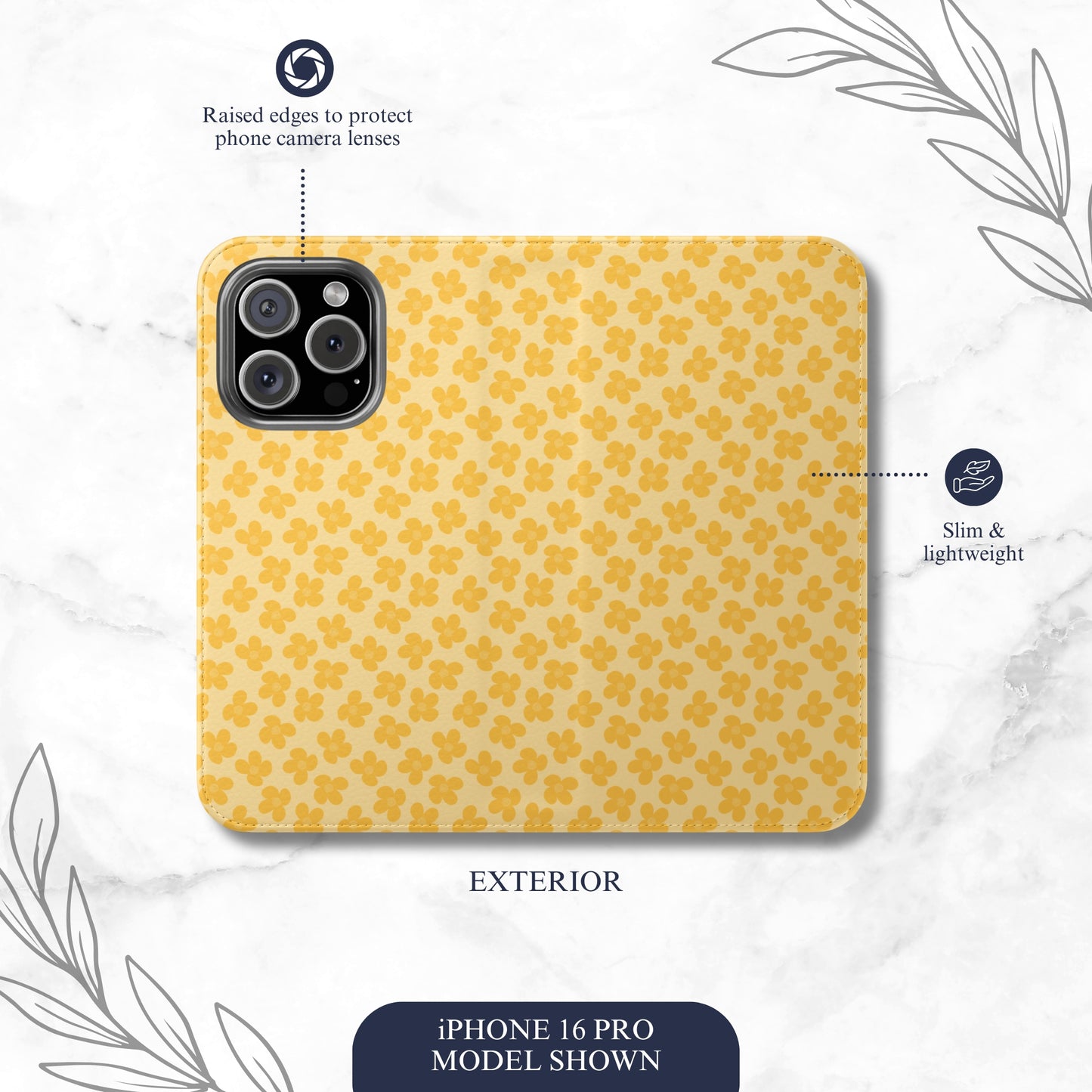 Buttercup - iPhone Flip Case Wallet, Leather Folio Case Phone Case-aesthetic phone case-shockproof phone case-cute phone case-designer phone case-elegant phone case-luxury phone case-phone accessories-fashion accessory