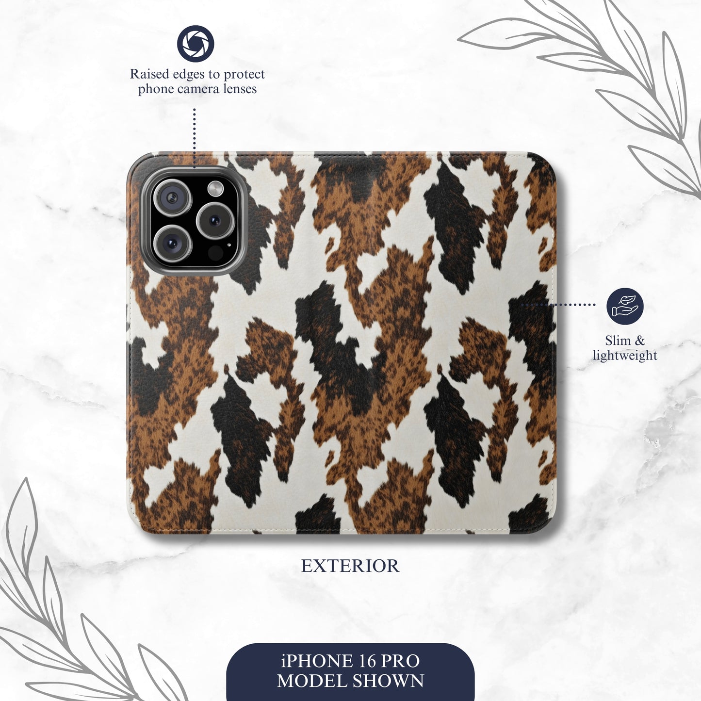 Cappuccino - iPhone Flip Case Wallet, Leather Folio Case Phone Case-aesthetic phone case-shockproof phone case-cute phone case-designer phone case-elegant phone case-luxury phone case-phone accessories-fashion accessory