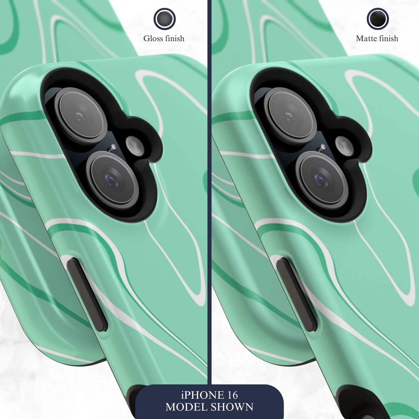 Seafoam Swish - Magsafe iPhone Case Phone Case-aesthetic phone case-shockproof phone case-cute phone case-designer phone case-elegant phone case-luxury phone case-phone accessories-fashion accessory