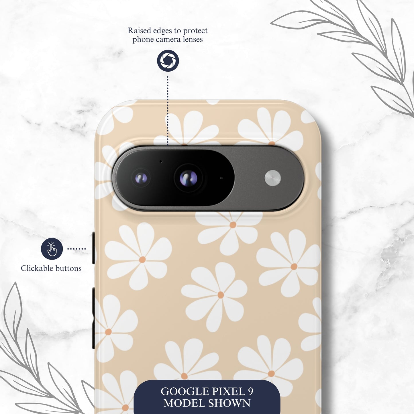 Bare Bloom - Google Pixel Case Phone Case-aesthetic phone case-shockproof phone case-cute phone case-designer phone case-elegant phone case-luxury phone case-phone accessories-fashion accessory