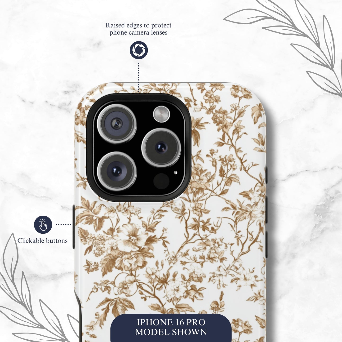 Clay Toile - Magsafe iPhone Case Phone Case-aesthetic phone case-shockproof phone case-cute phone case-designer phone case-elegant phone case-luxury phone case-phone accessories-fashion accessory
