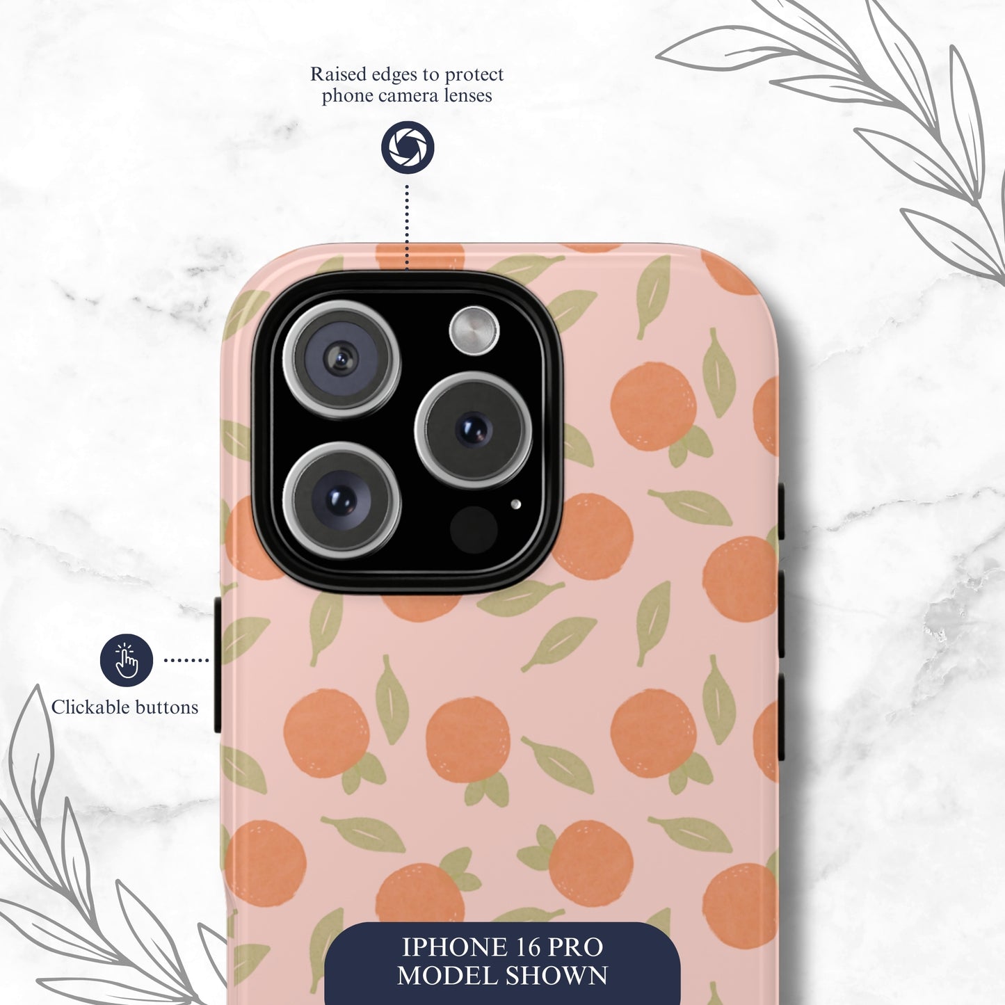Orange Harvest - iPhone Case Phone Case-aesthetic phone case-shockproof phone case-cute phone case-designer phone case-elegant phone case-luxury phone case-phone accessories-fashion accessory