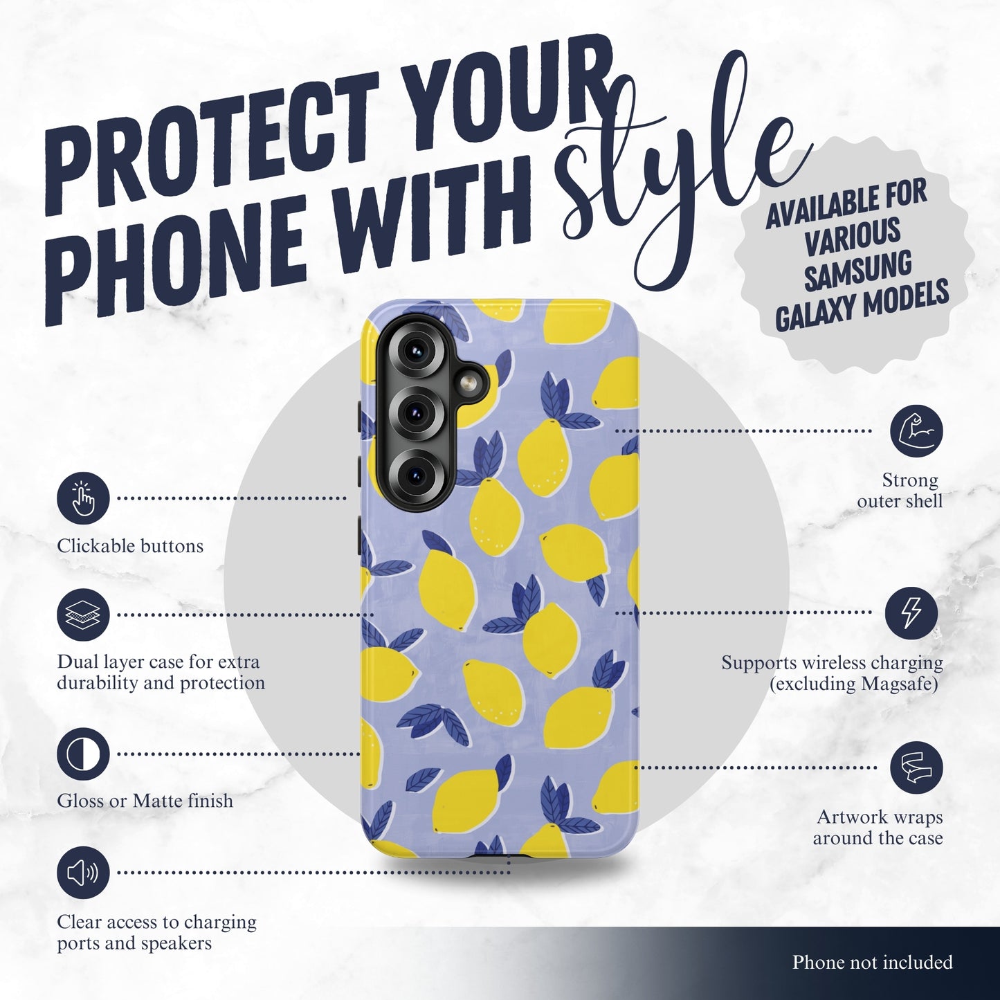 Almost Summer - Samsung Galaxy Case Phone Case-aesthetic phone case-shockproof phone case-cute phone case-designer phone case-elegant phone case-luxury phone case-phone accessories-fashion accessory