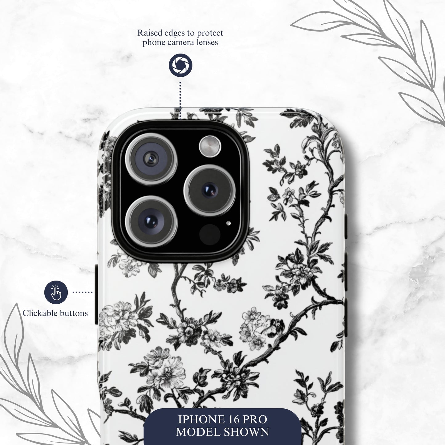 Adorned Toile - iPhone Case Phone Case-aesthetic phone case-shockproof phone case-cute phone case-designer phone case-elegant phone case-luxury phone case-phone accessories-fashion accessory