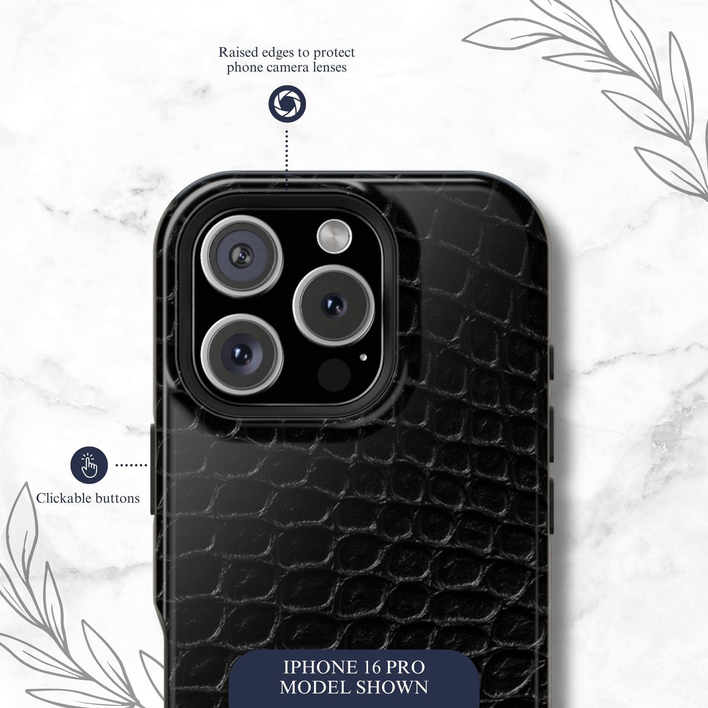 Black Viper - Magsafe iPhone Case Phone Case-aesthetic phone case-shockproof phone case-cute phone case-designer phone case-elegant phone case-luxury phone case-phone accessories-fashion accessory