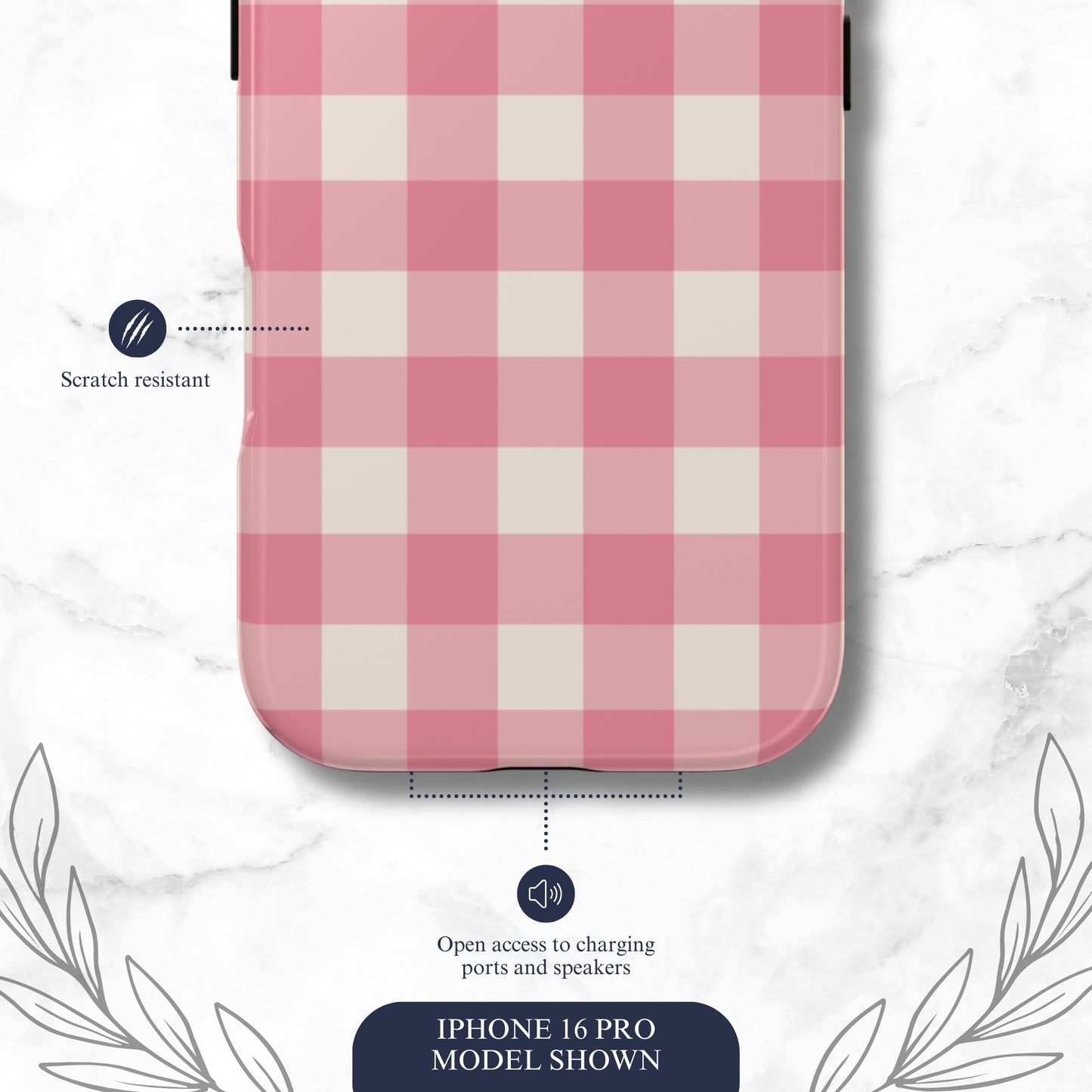 Pretty Pink - iPhone Case Phone Case-aesthetic phone case-shockproof phone case-cute phone case-designer phone case-elegant phone case-luxury phone case-phone accessories-fashion accessory