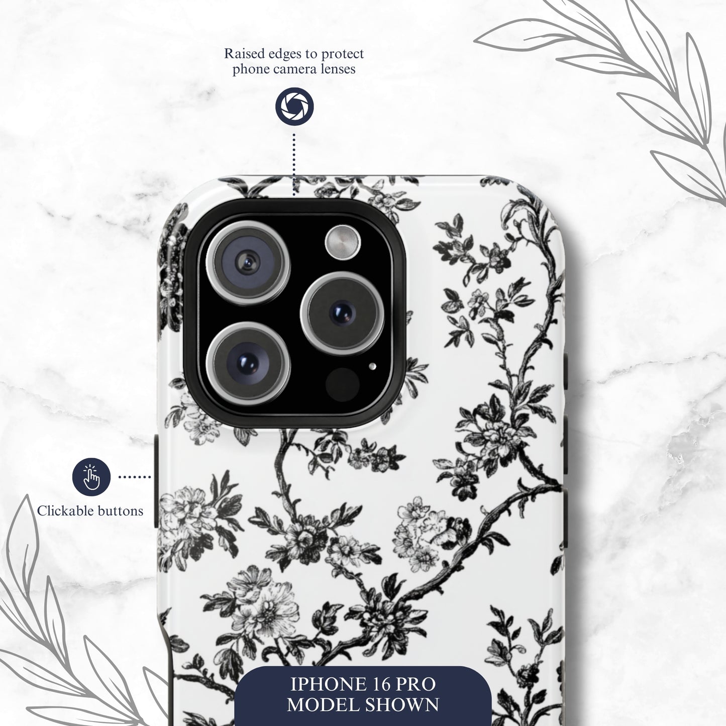 Adorned Toile - Magsafe iPhone Case Phone Case-aesthetic phone case-shockproof phone case-cute phone case-designer phone case-elegant phone case-luxury phone case-phone accessories-fashion accessory