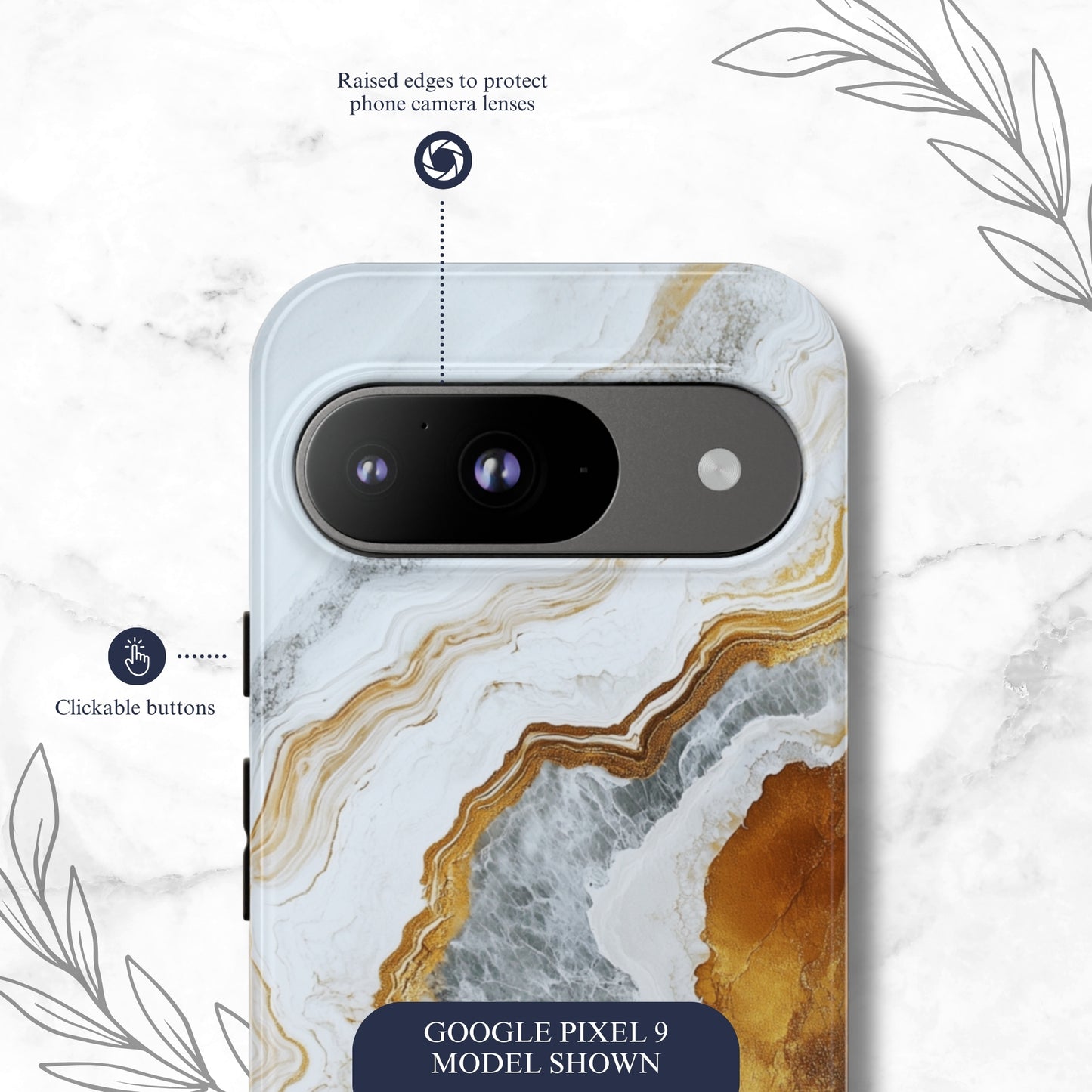 Snowgold - Google Pixel Case Phone Case-aesthetic phone case-shockproof phone case-cute phone case-designer phone case-elegant phone case-luxury phone case-phone accessories-fashion accessory