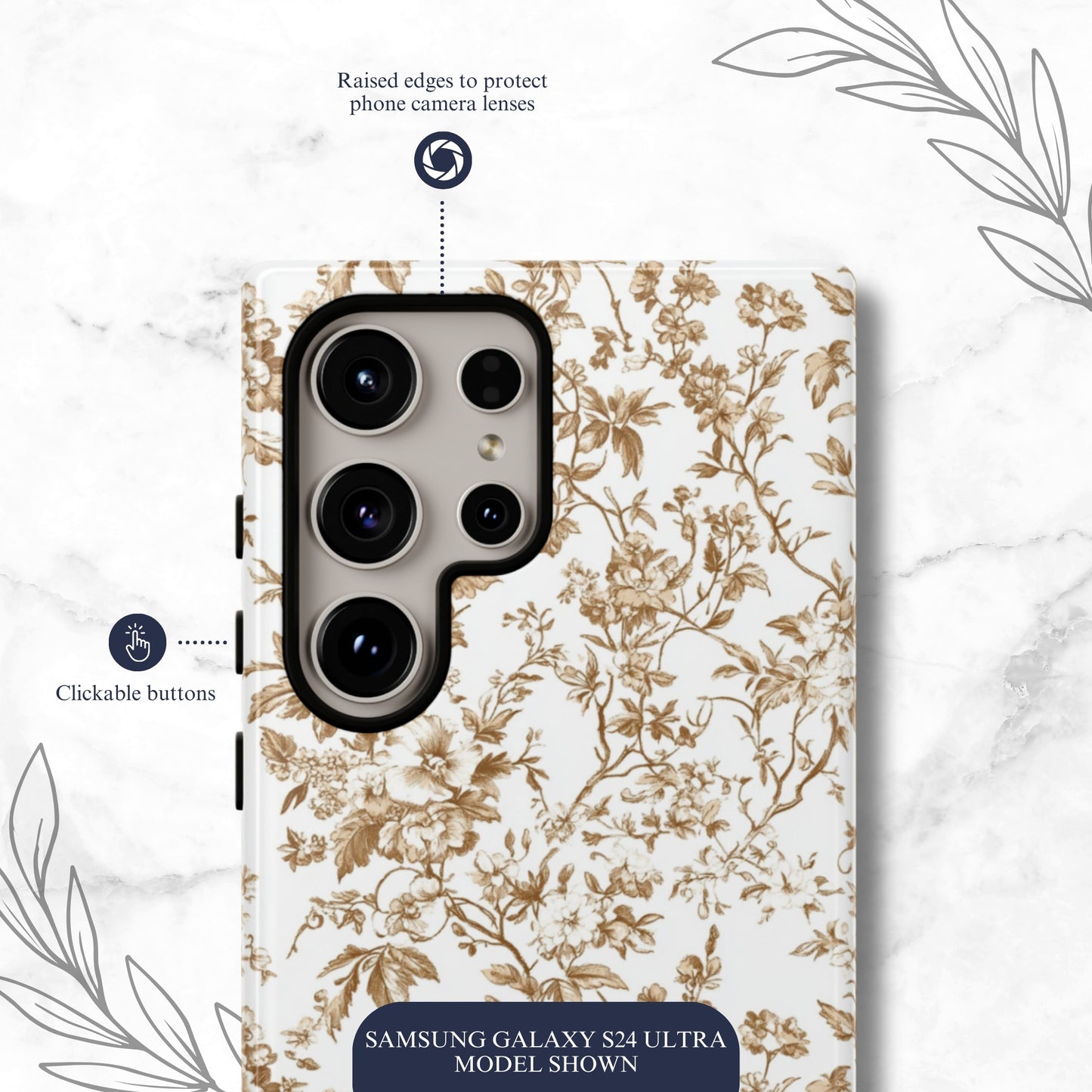 Clay Toile - Samsung Galaxy Case Phone Case-aesthetic phone case-shockproof phone case-cute phone case-designer phone case-elegant phone case-luxury phone case-phone accessories-fashion accessory