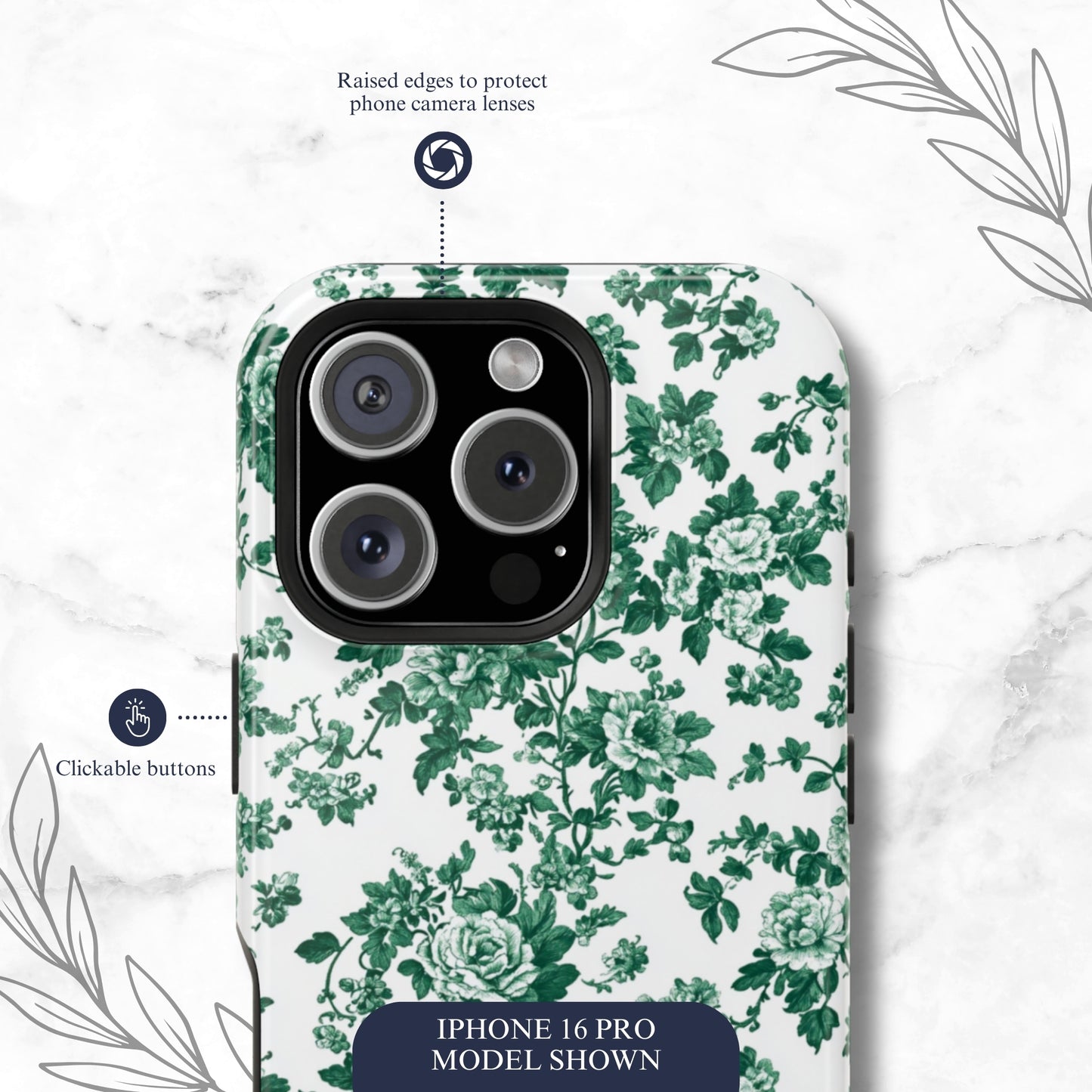Moss Toile - Magsafe iPhone Case Phone Case-aesthetic phone case-shockproof phone case-cute phone case-designer phone case-elegant phone case-luxury phone case-phone accessories-fashion accessory