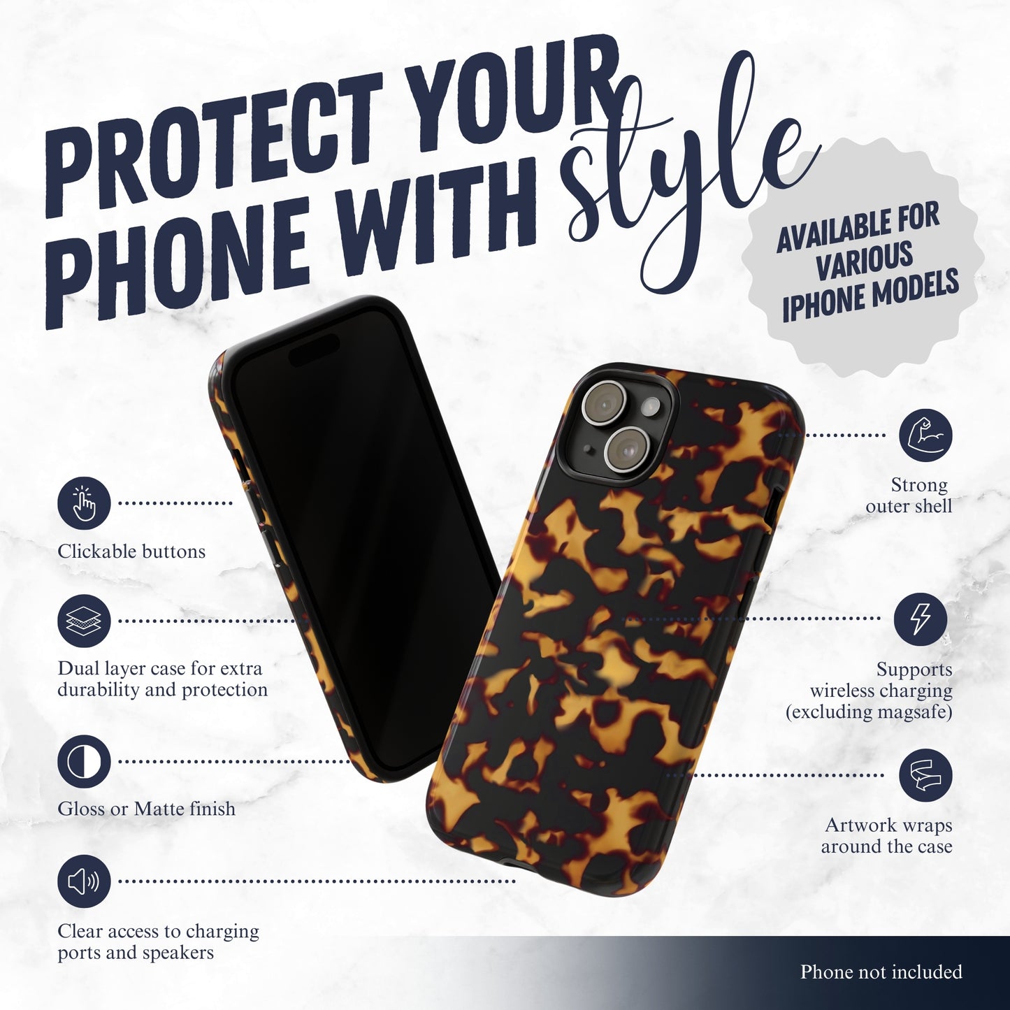 Burnt Honey - iPhone Case Phone Case-aesthetic phone case-shockproof phone case-cute phone case-designer phone case-elegant phone case-luxury phone case-phone accessories-fashion accessory