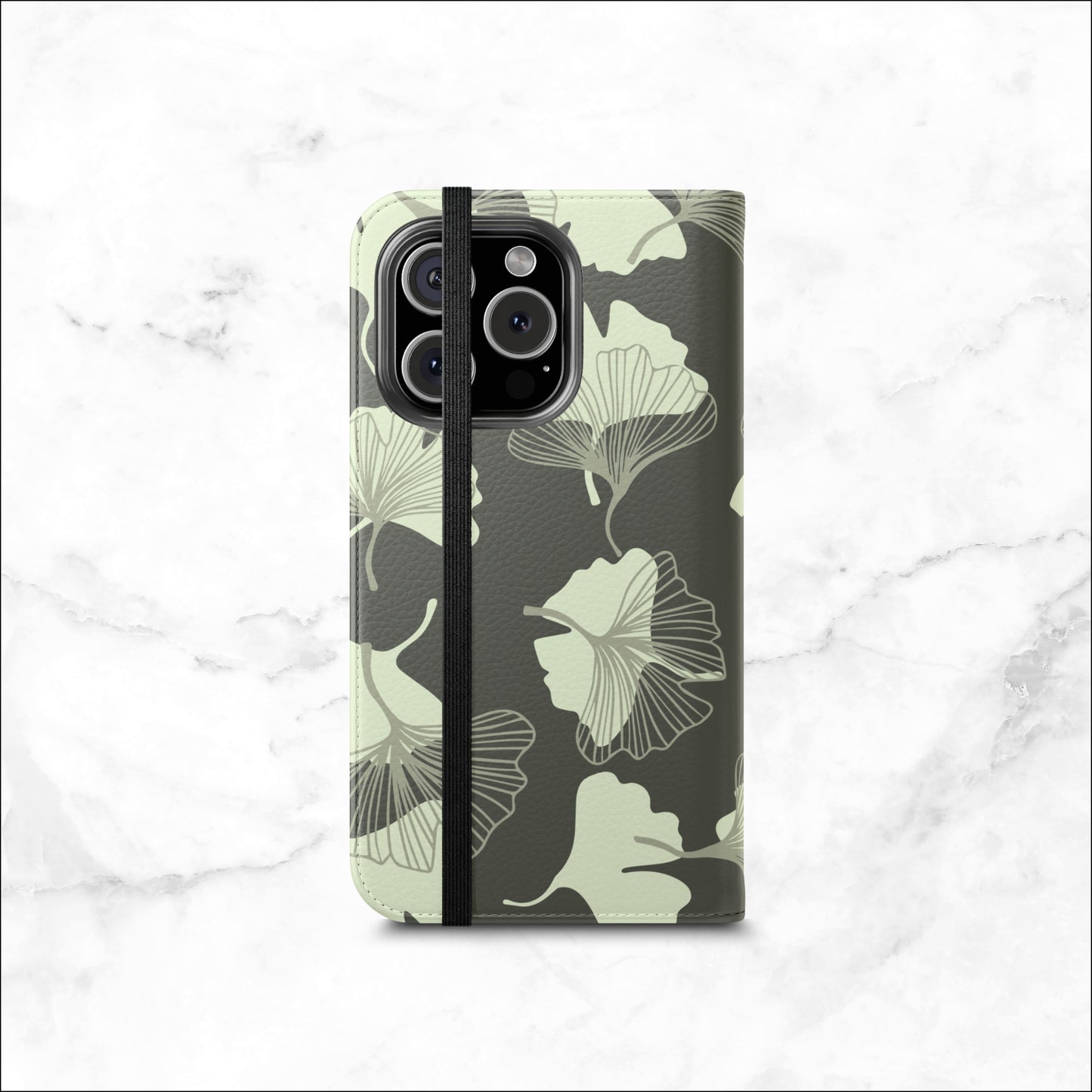 Wilted Presence - iPhone Flip Case Wallet, Leather Folio Case Phone Case-aesthetic phone case-shockproof phone case-cute phone case-designer phone case-elegant phone case-luxury phone case-phone accessories-fashion accessory