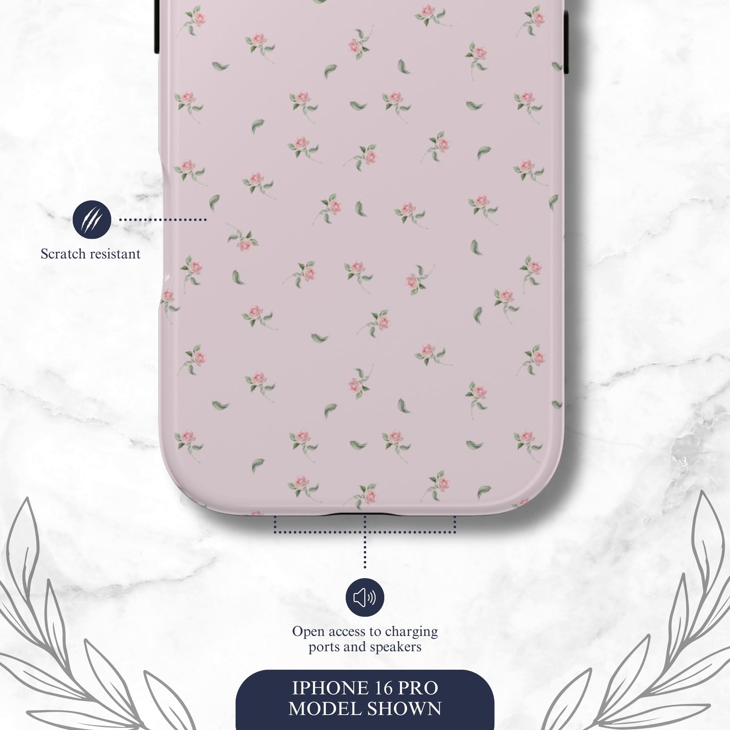 Gentle Touch - iPhone Case Phone Case-aesthetic phone case-shockproof phone case-cute phone case-designer phone case-elegant phone case-luxury phone case-phone accessories-fashion accessory