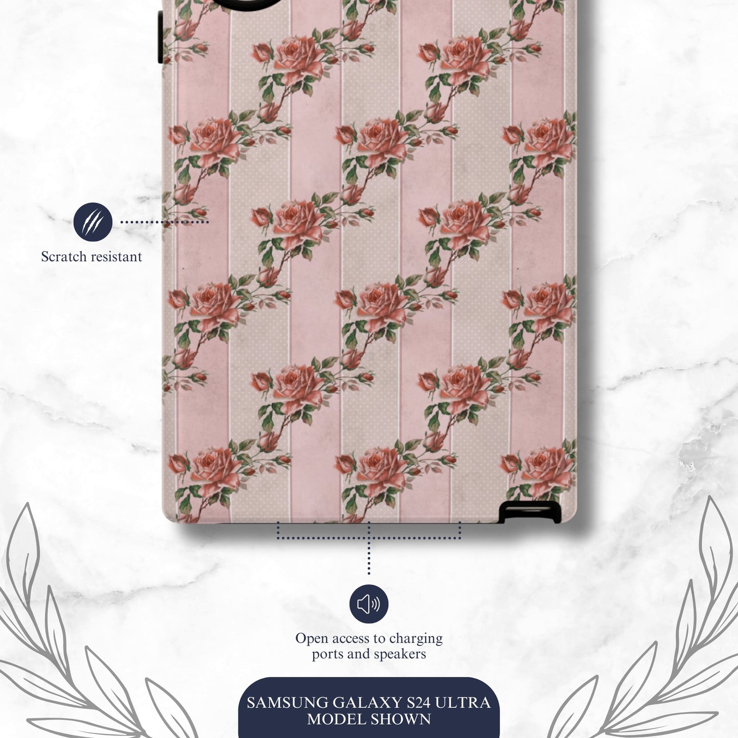 Rose Parlor - Samsung Galaxy Case Phone Case-aesthetic phone case-shockproof phone case-cute phone case-designer phone case-elegant phone case-luxury phone case-phone accessories-fashion accessory