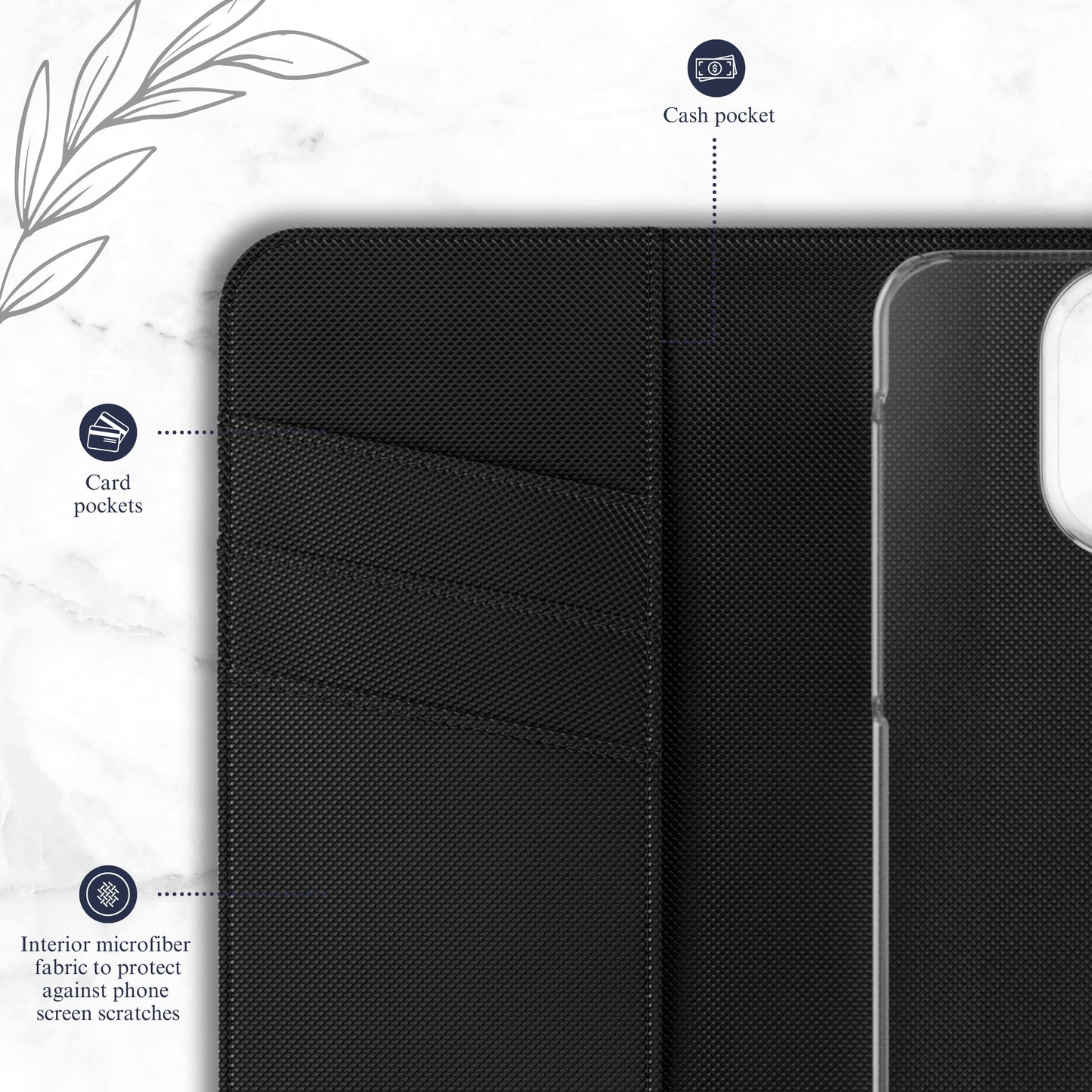 After Dark - iPhone Flip Case Wallet, Leather Folio Case Phone Case-aesthetic phone case-shockproof phone case-cute phone case-designer phone case-elegant phone case-luxury phone case-phone accessories-fashion accessory