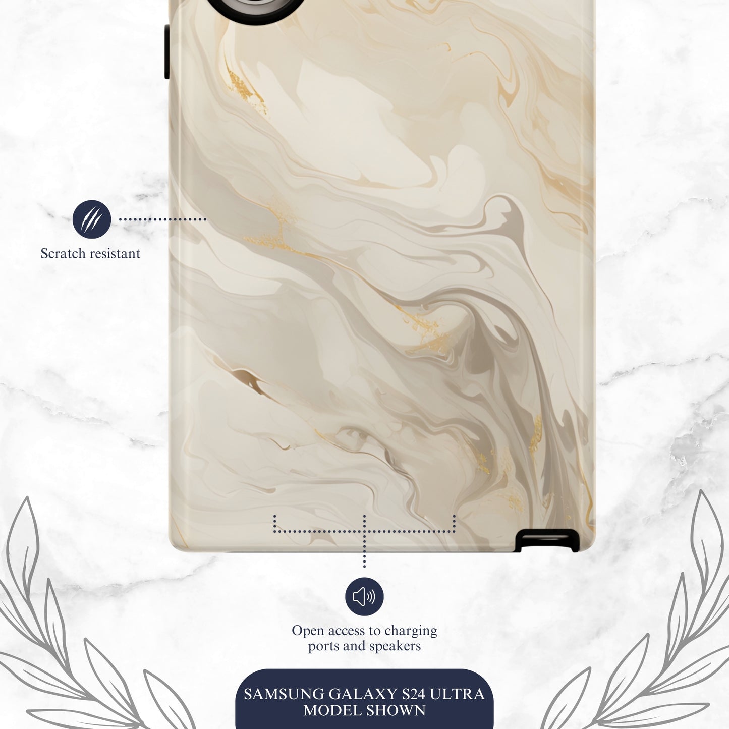 Double Cream - Samsung Galaxy Case Phone Case-aesthetic phone case-shockproof phone case-cute phone case-designer phone case-elegant phone case-luxury phone case-phone accessories-fashion accessory