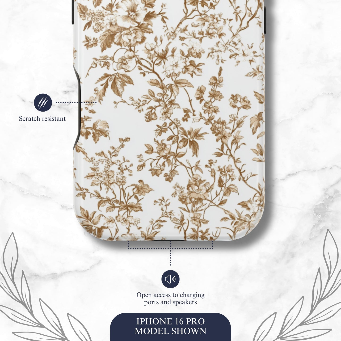 Clay Toile - Magsafe iPhone Case Phone Case-aesthetic phone case-shockproof phone case-cute phone case-designer phone case-elegant phone case-luxury phone case-phone accessories-fashion accessory
