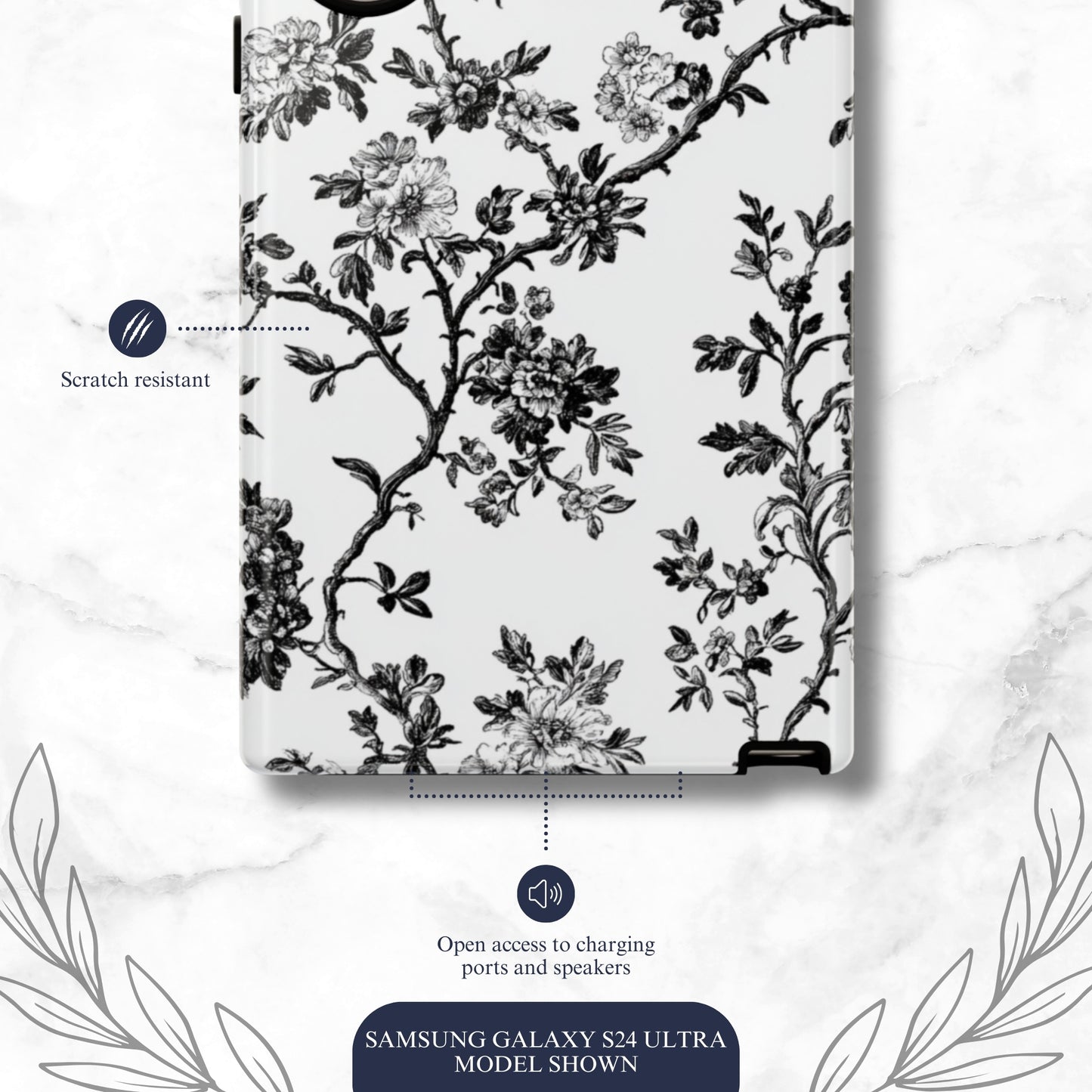 Adorned Toile - Samsung Galaxy Case Phone Case-aesthetic phone case-shockproof phone case-cute phone case-designer phone case-elegant phone case-luxury phone case-phone accessories-fashion accessory