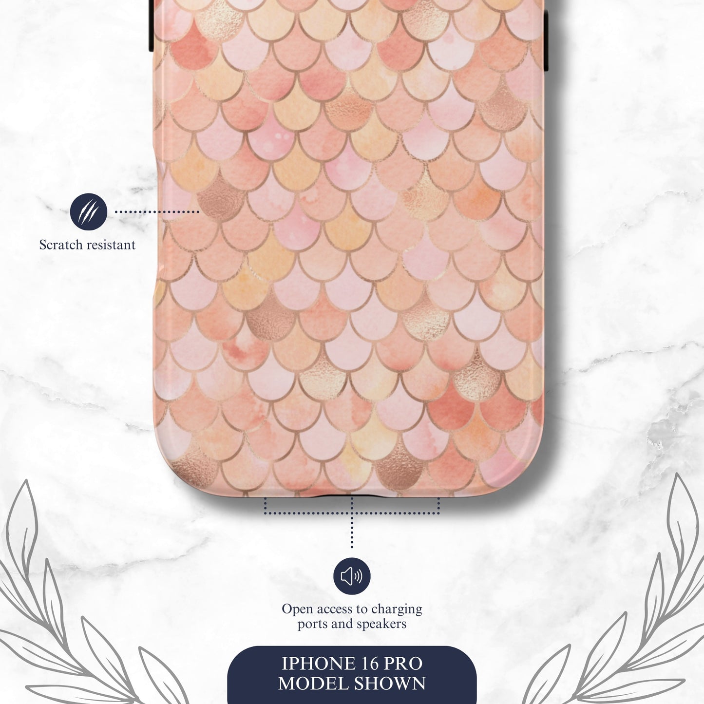 Mermaid Scales - iPhone Case Phone Case-aesthetic phone case-shockproof phone case-cute phone case-designer phone case-elegant phone case-luxury phone case-phone accessories-fashion accessory