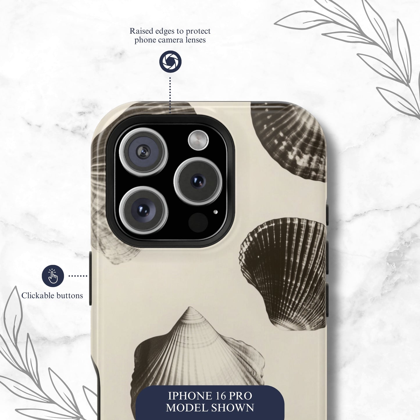 Ocean Whisper - Magsafe iPhone Case Phone Case-aesthetic phone case-shockproof phone case-cute phone case-designer phone case-elegant phone case-luxury phone case-phone accessories-fashion accessory