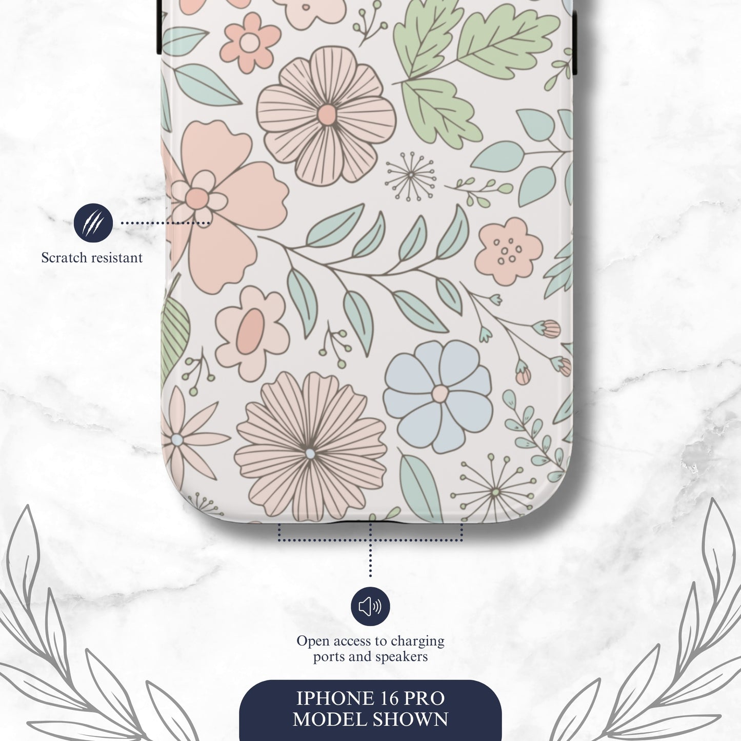 Garden Meadow - iPhone Case Phone Case-aesthetic phone case-shockproof phone case-cute phone case-designer phone case-elegant phone case-luxury phone case-phone accessories-fashion accessory