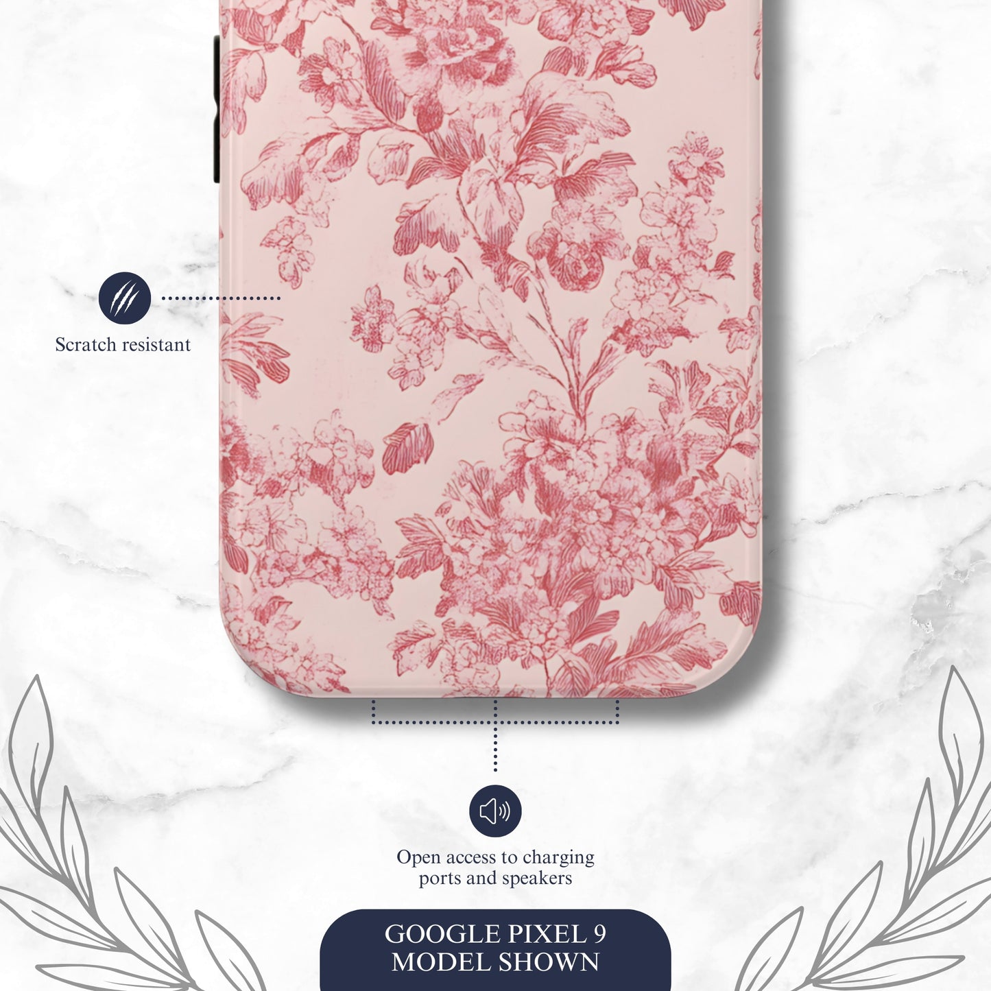 Ballet Toile - Google Pixel Case Phone Case-aesthetic phone case-shockproof phone case-cute phone case-designer phone case-elegant phone case-luxury phone case-phone accessories-fashion accessory