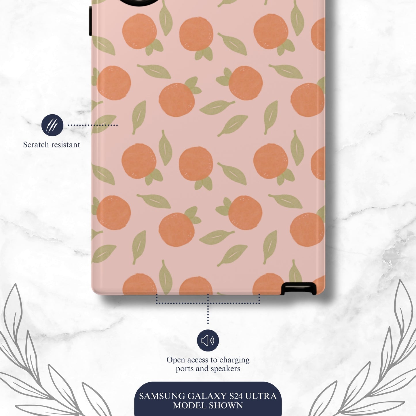 Orange Harvest - Samsung Galaxy Case Phone Case-aesthetic phone case-shockproof phone case-cute phone case-designer phone case-elegant phone case-luxury phone case-phone accessories-fashion accessory