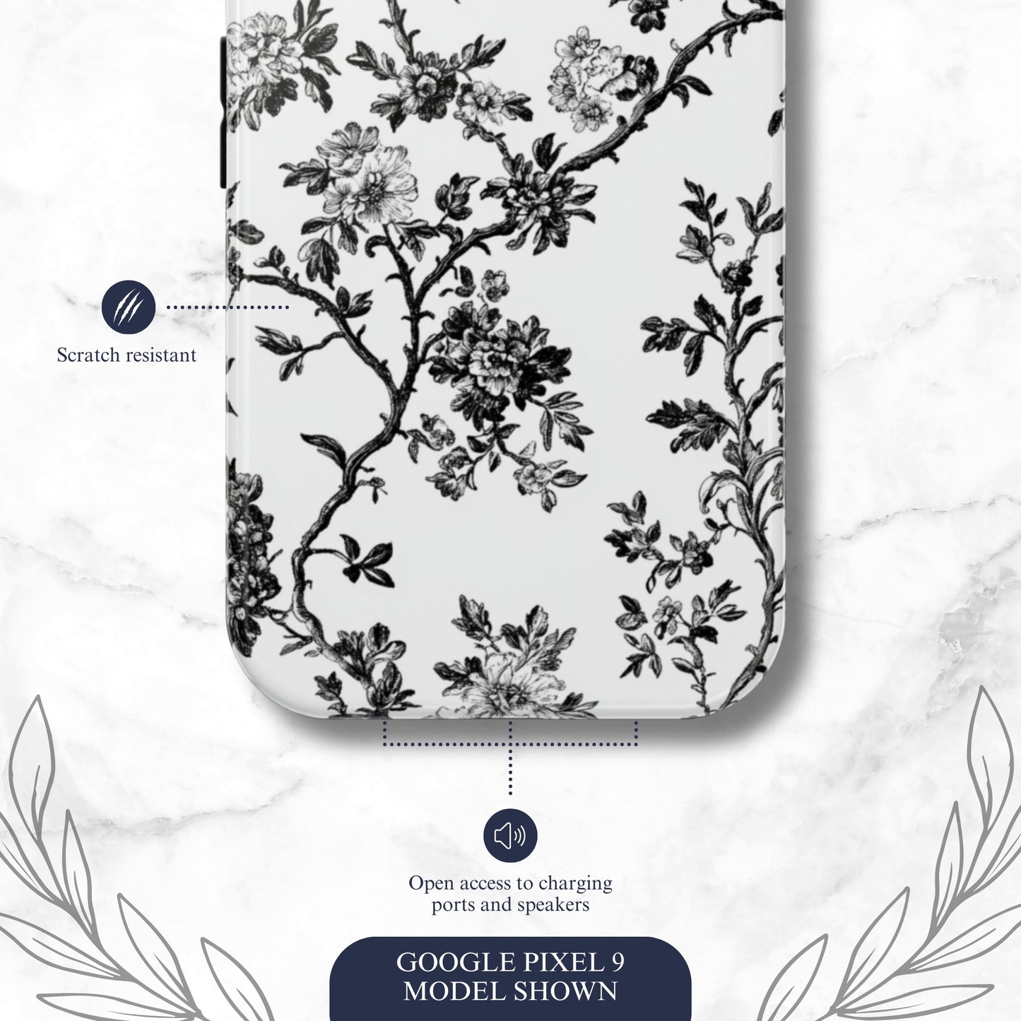 Adorned Toile - Google Pixel Case Phone Case-aesthetic phone case-shockproof phone case-cute phone case-designer phone case-elegant phone case-luxury phone case-phone accessories-fashion accessory