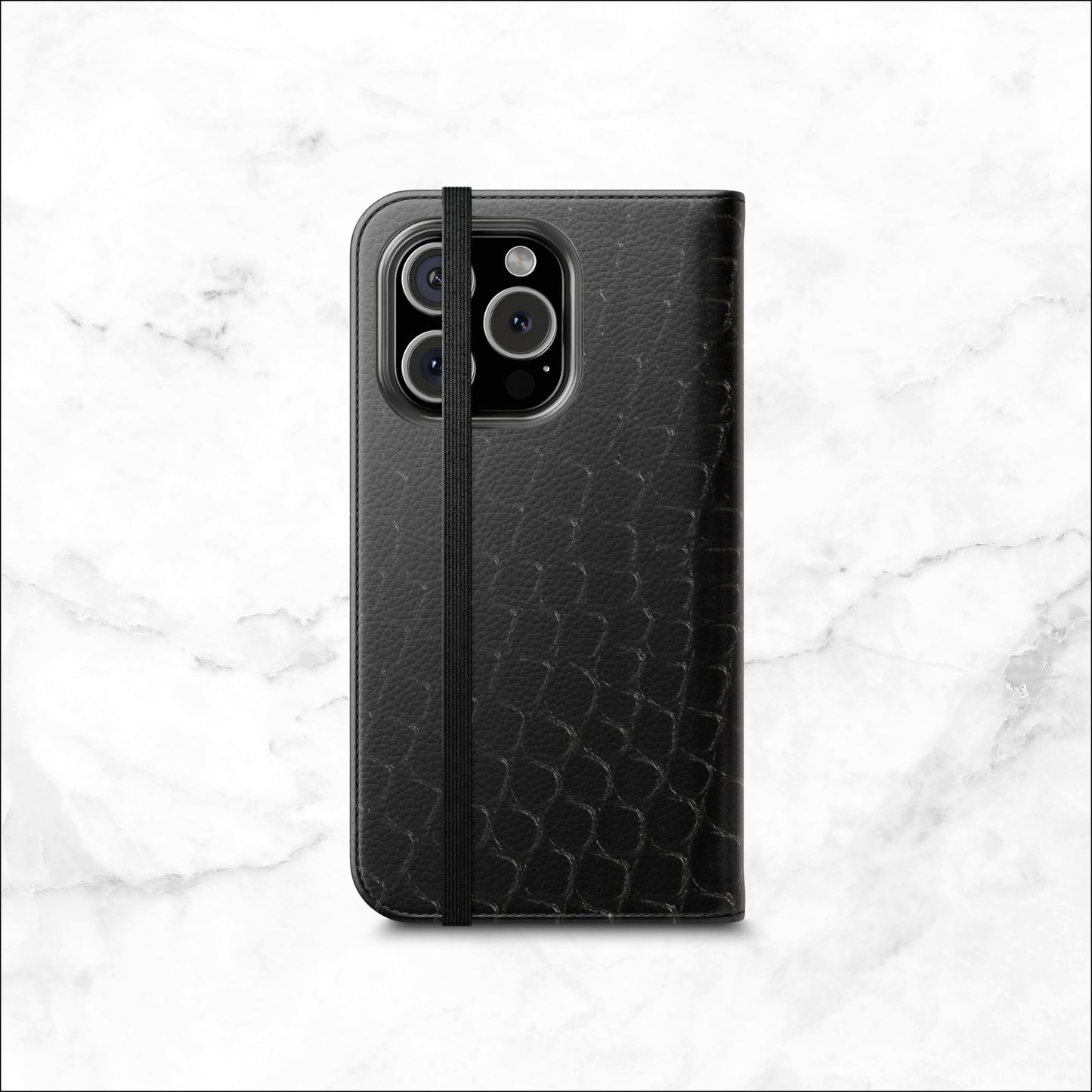 Black Viper - iPhone Flip Case Wallet, Leather Folio Case Phone Case-aesthetic phone case-shockproof phone case-cute phone case-designer phone case-elegant phone case-luxury phone case-phone accessories-fashion accessory