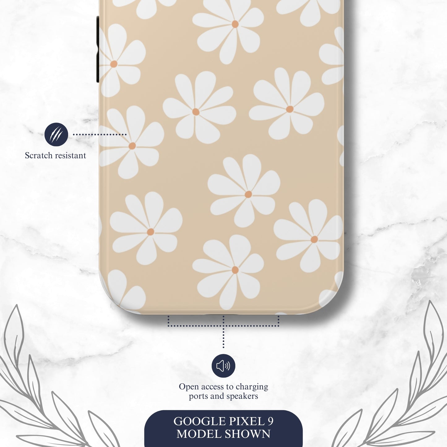 Bare Bloom - Google Pixel Case Phone Case-aesthetic phone case-shockproof phone case-cute phone case-designer phone case-elegant phone case-luxury phone case-phone accessories-fashion accessory