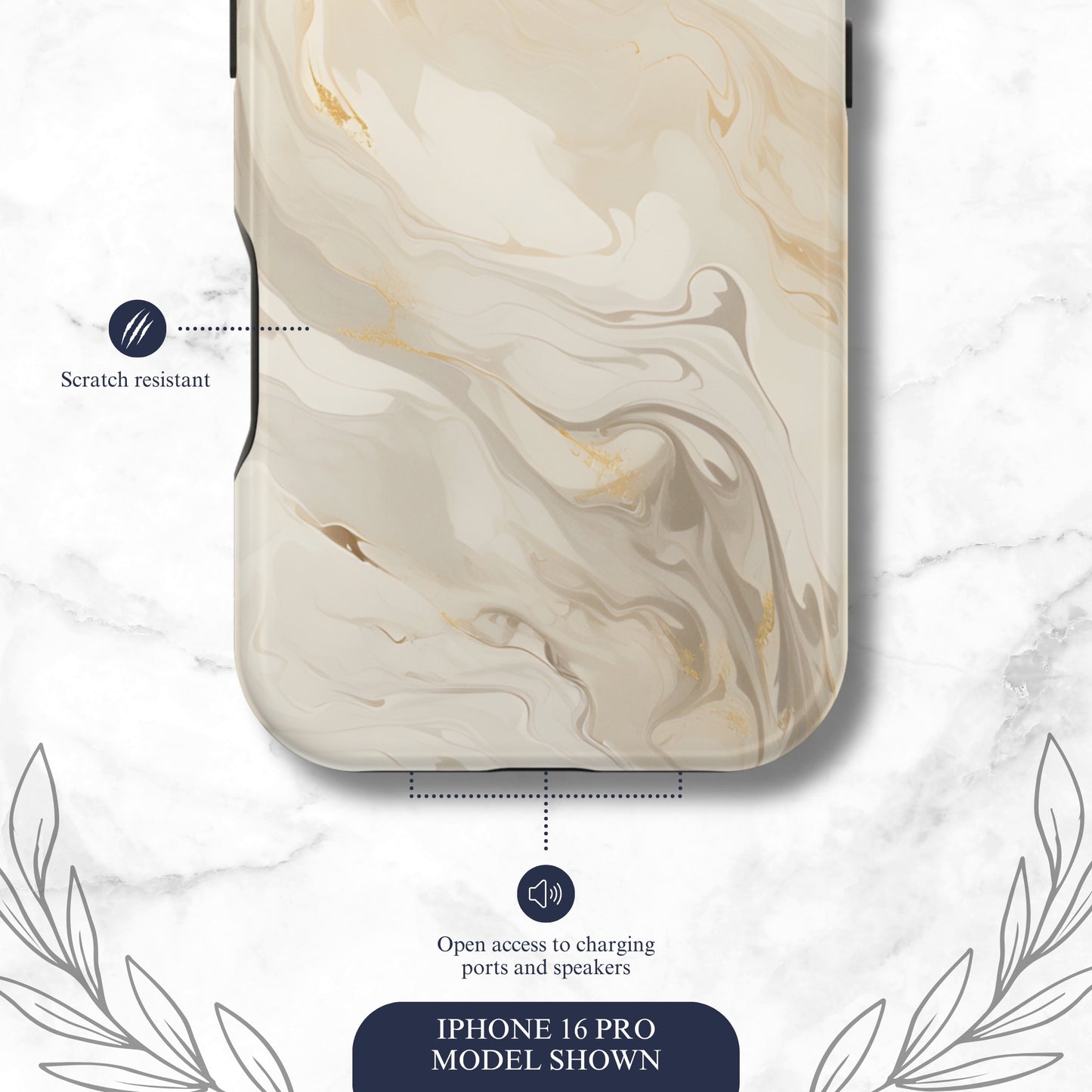 Double Cream - Magsafe iPhone Case Phone Case-aesthetic phone case-shockproof phone case-cute phone case-designer phone case-elegant phone case-luxury phone case-phone accessories-fashion accessory