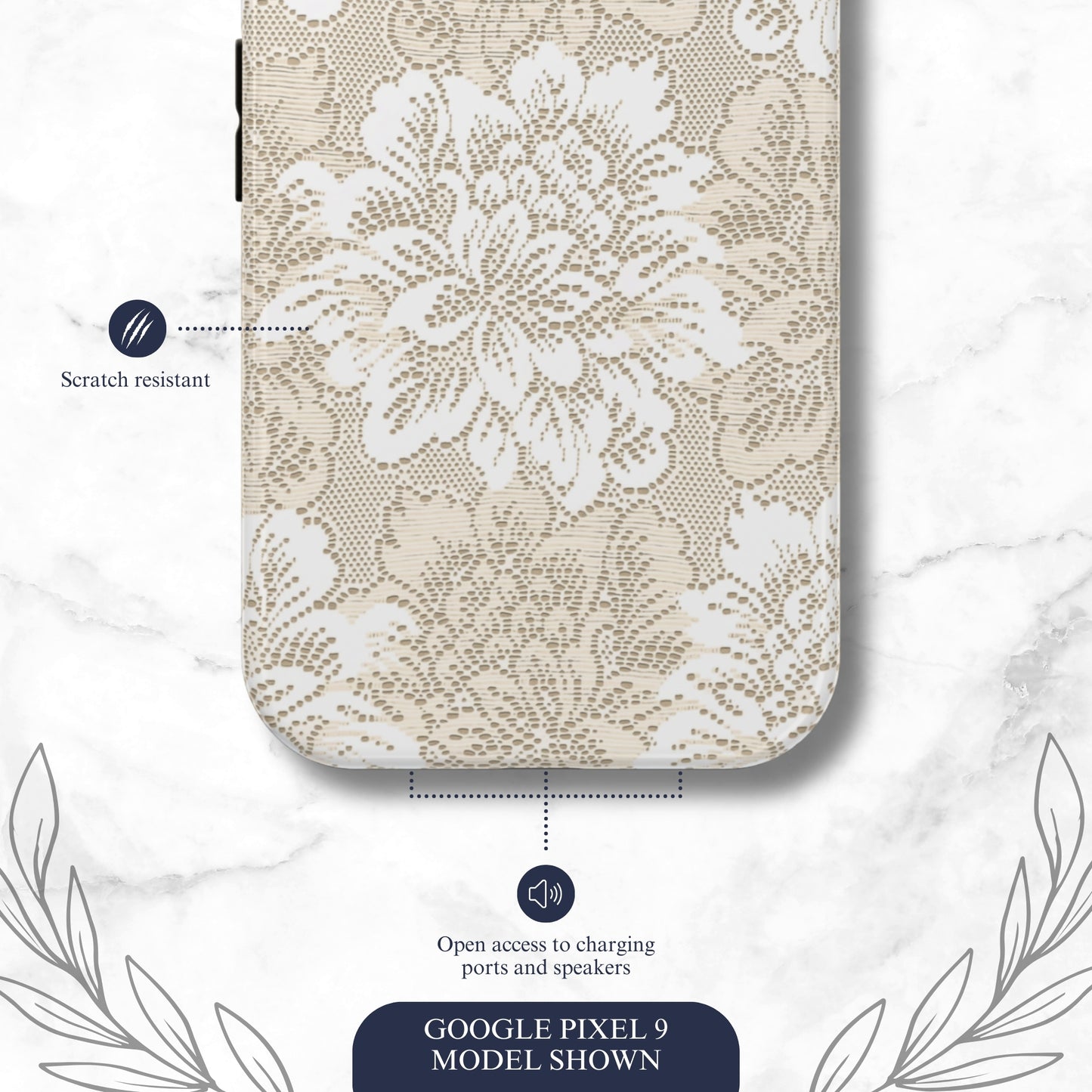 Keepsake Lace - Google Pixel Case Phone Case-aesthetic phone case-shockproof phone case-cute phone case-designer phone case-elegant phone case-luxury phone case-phone accessories-fashion accessory