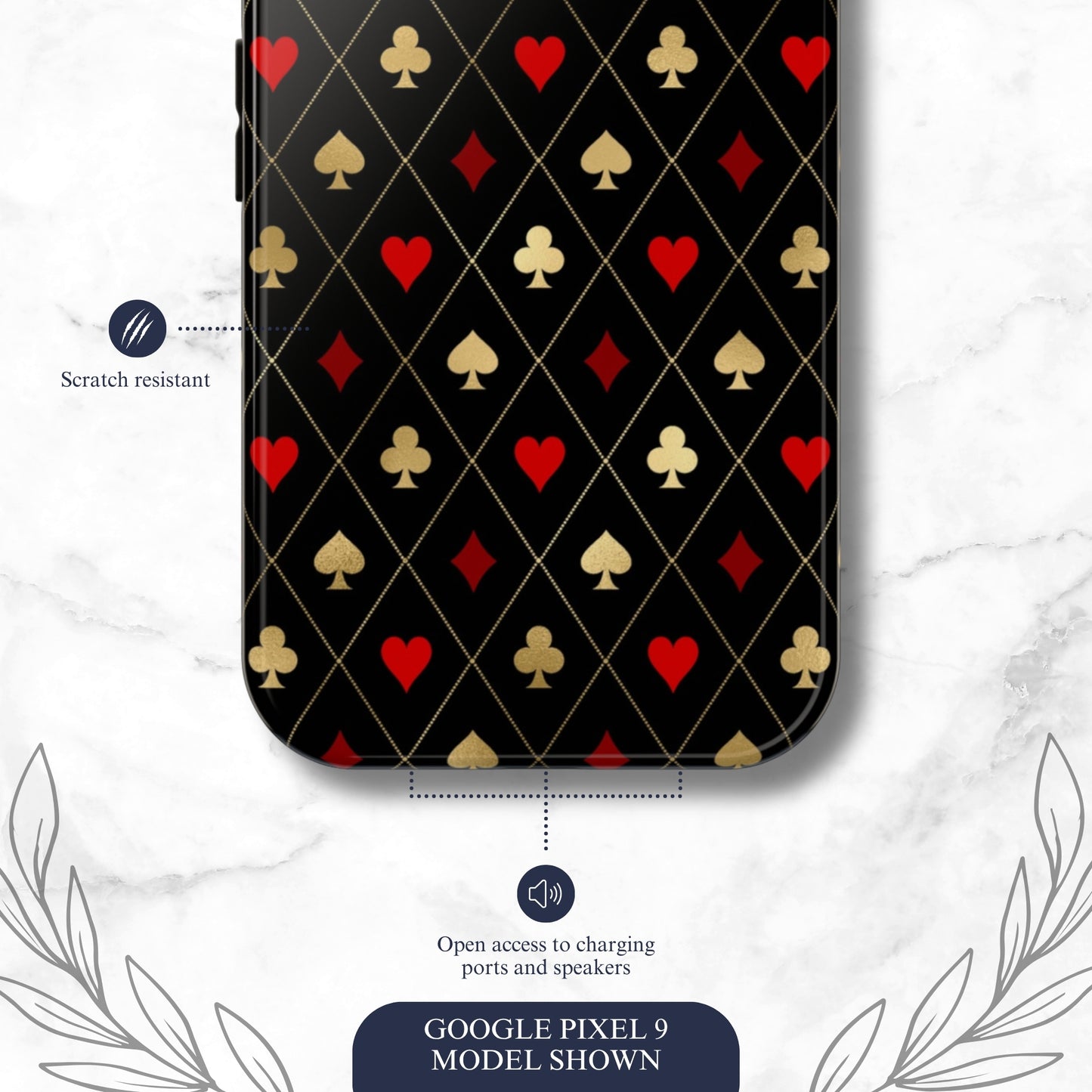 Royal Flush - Google Pixel Case Phone Case-aesthetic phone case-shockproof phone case-cute phone case-designer phone case-elegant phone case-luxury phone case-phone accessories-fashion accessory