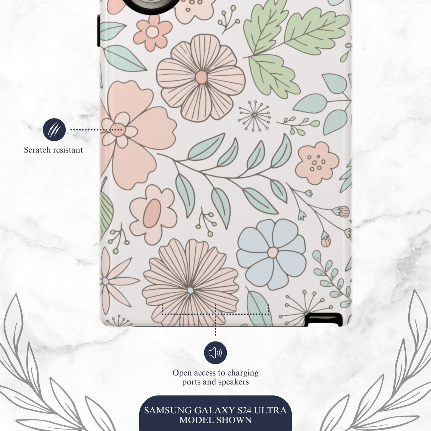 Garden Meadow - Samsung Galaxy Case Phone Case-aesthetic phone case-shockproof phone case-cute phone case-designer phone case-elegant phone case-luxury phone case-phone accessories-fashion accessory