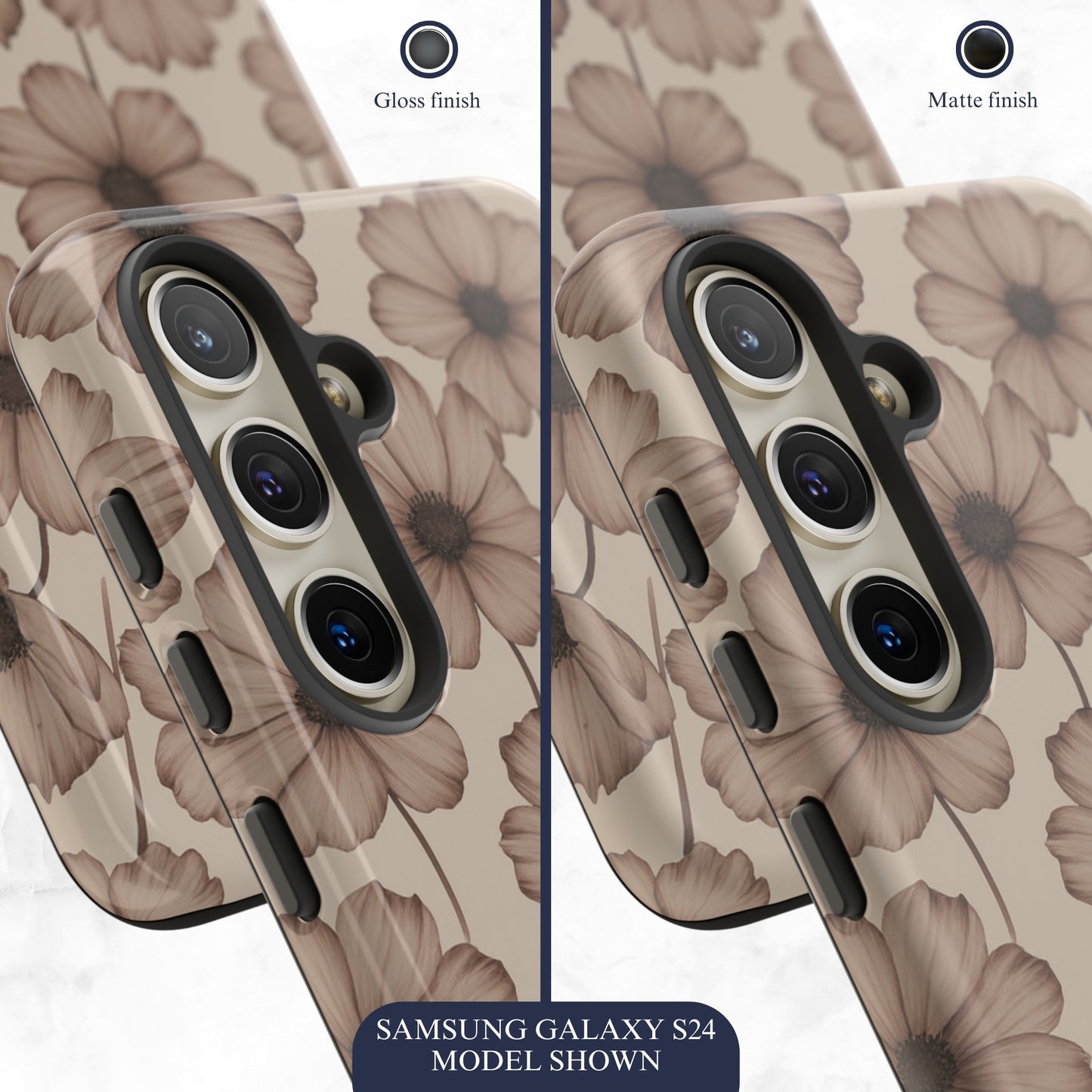Sepia Bloom - Samsung Galaxy Case Phone Case-aesthetic phone case-shockproof phone case-cute phone case-designer phone case-elegant phone case-luxury phone case-phone accessories-fashion accessory