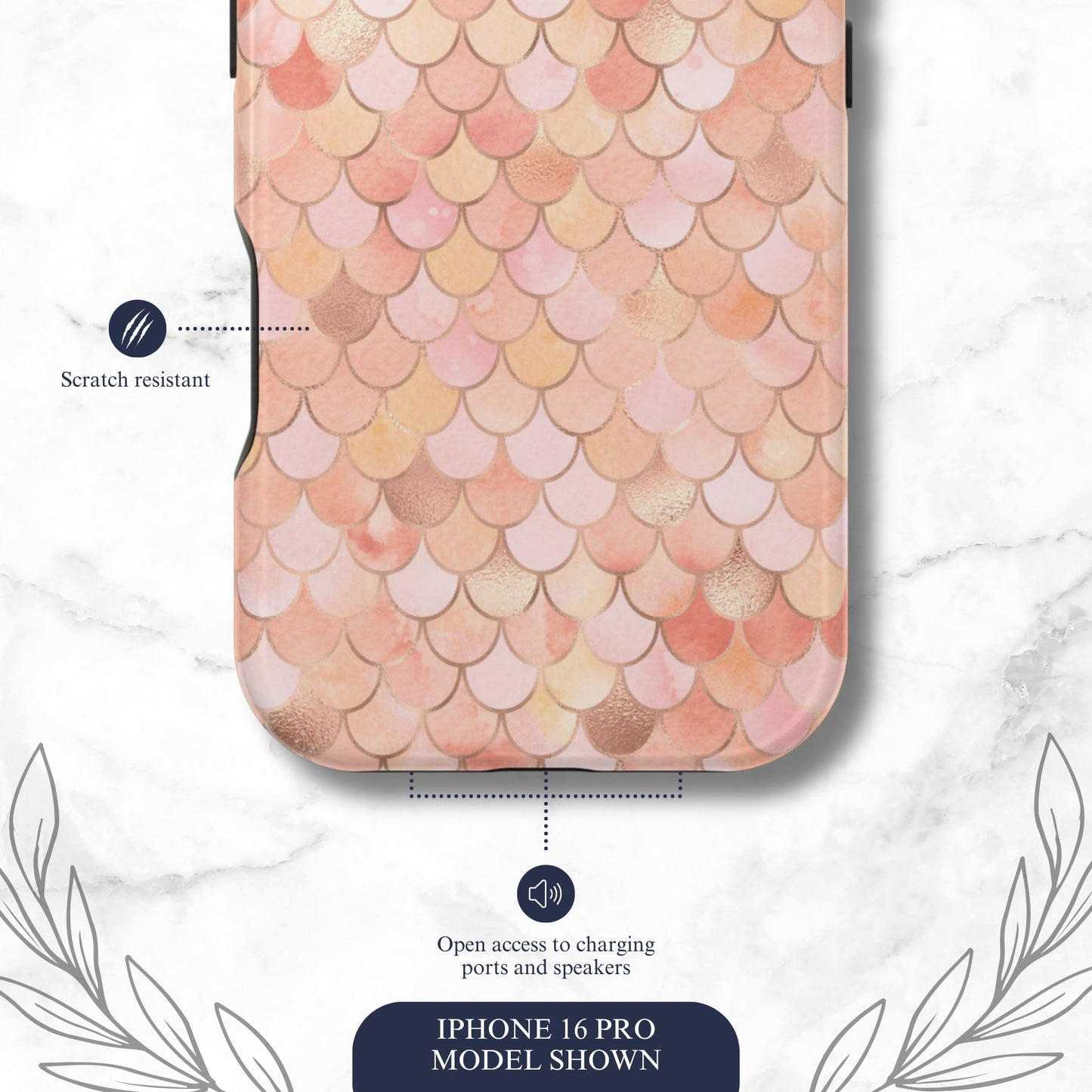 Mermaid Scales - Magsafe iPhone Case Phone Case-aesthetic phone case-shockproof phone case-cute phone case-designer phone case-elegant phone case-luxury phone case-phone accessories-fashion accessory