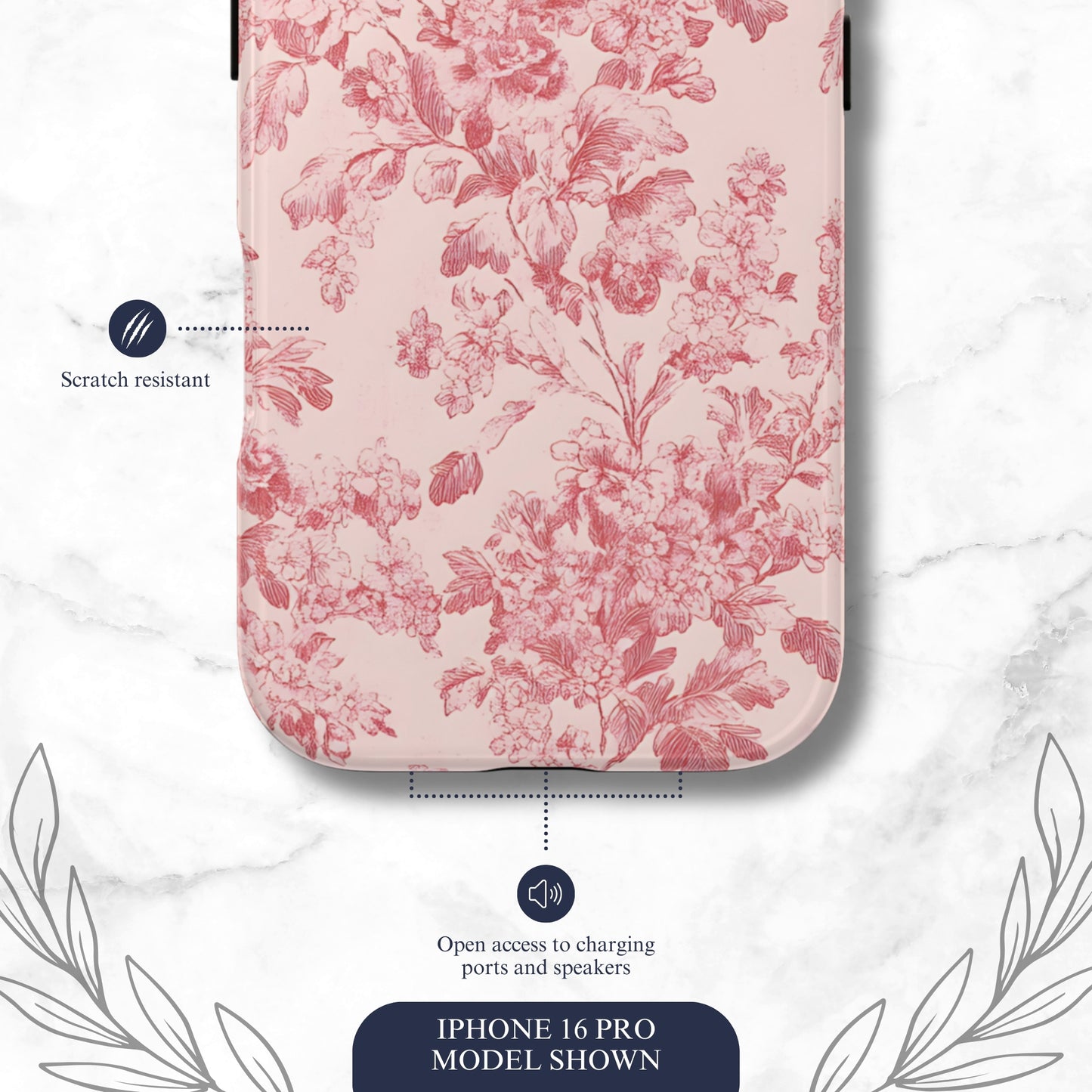Ballet Toile - iPhone Case Phone Case-aesthetic phone case-shockproof phone case-cute phone case-designer phone case-elegant phone case-luxury phone case-phone accessories-fashion accessory