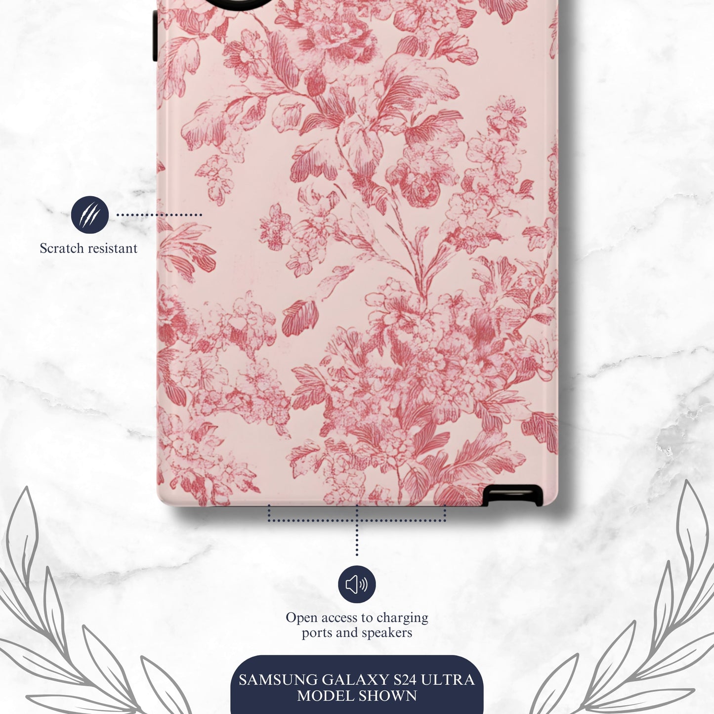 Ballet Toile - Samsung Galaxy Case Phone Case-aesthetic phone case-shockproof phone case-cute phone case-designer phone case-elegant phone case-luxury phone case-phone accessories-fashion accessory