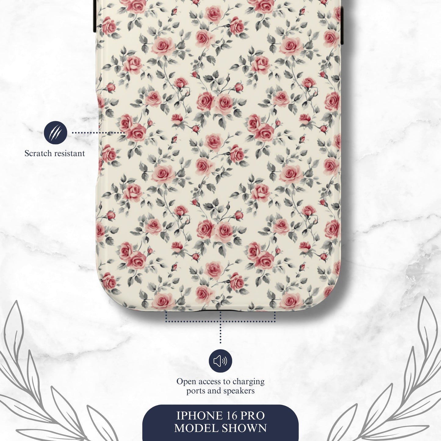 Cottage Charm - iPhone Case Phone Case-aesthetic phone case-shockproof phone case-cute phone case-designer phone case-elegant phone case-luxury phone case-phone accessories-fashion accessory