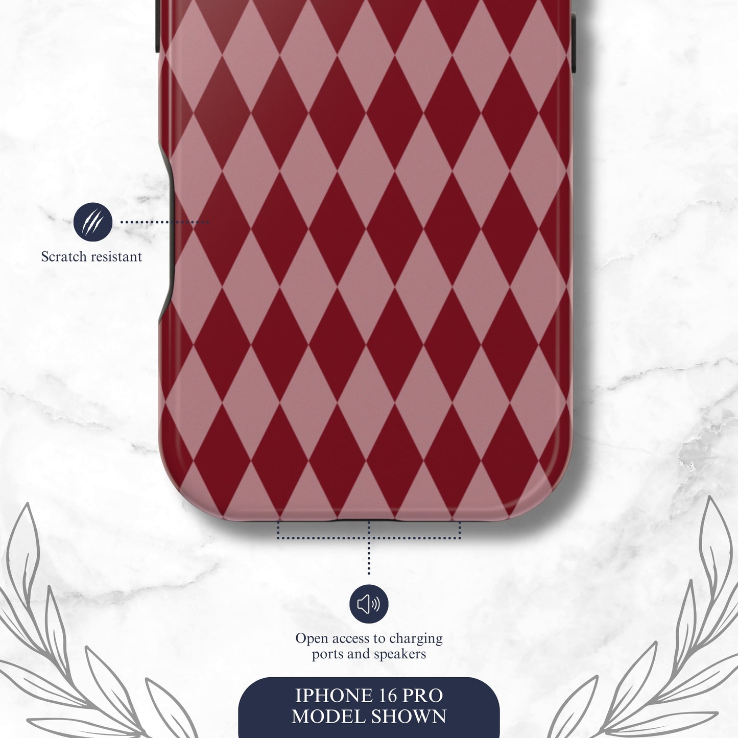 Cherry Jester - Magsafe iPhone Case Phone Case-aesthetic phone case-shockproof phone case-cute phone case-designer phone case-elegant phone case-luxury phone case-phone accessories-fashion accessory