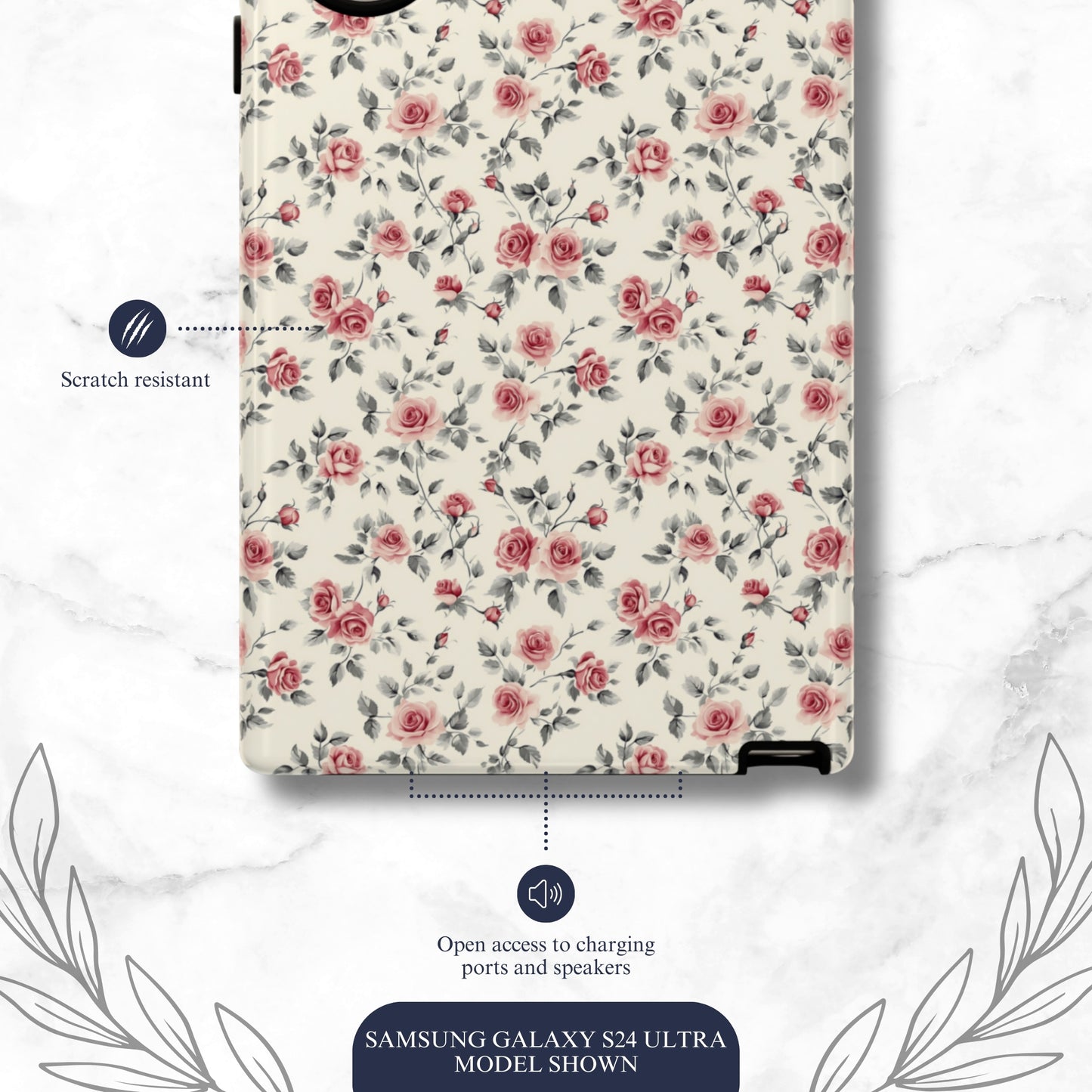 Cottage Charm - Samsung Galaxy Case Phone Case-aesthetic phone case-shockproof phone case-cute phone case-designer phone case-elegant phone case-luxury phone case-phone accessories-fashion accessory