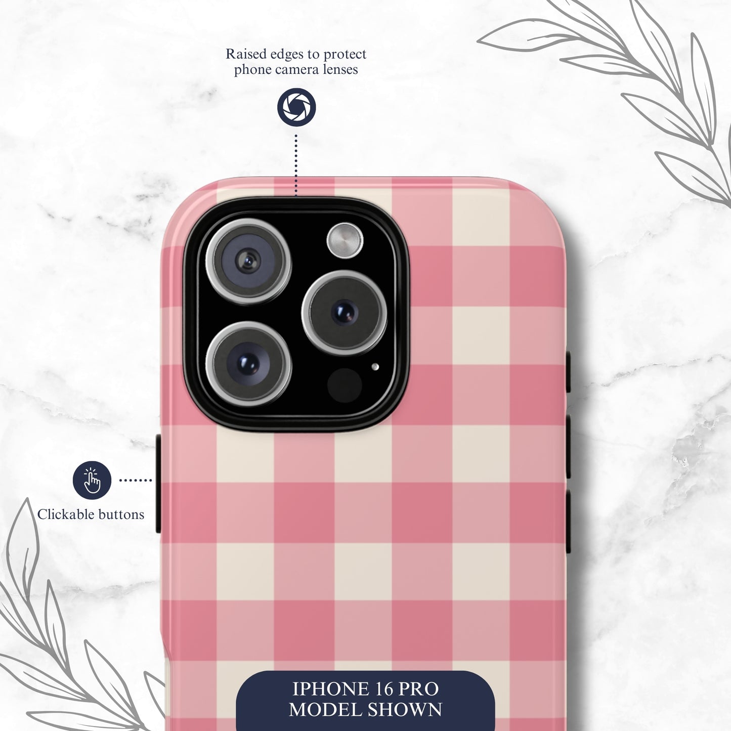 Pretty Pink - iPhone Case Phone Case-aesthetic phone case-shockproof phone case-cute phone case-designer phone case-elegant phone case-luxury phone case-phone accessories-fashion accessory