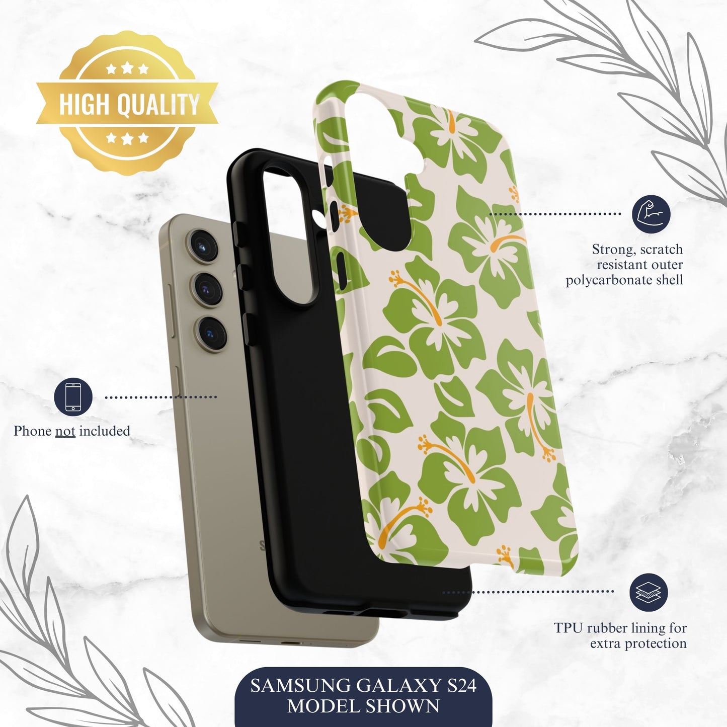 Blossom Bay - Samsung Galaxy Case Phone Case-aesthetic phone case-shockproof phone case-cute phone case-designer phone case-elegant phone case-luxury phone case-phone accessories-fashion accessory