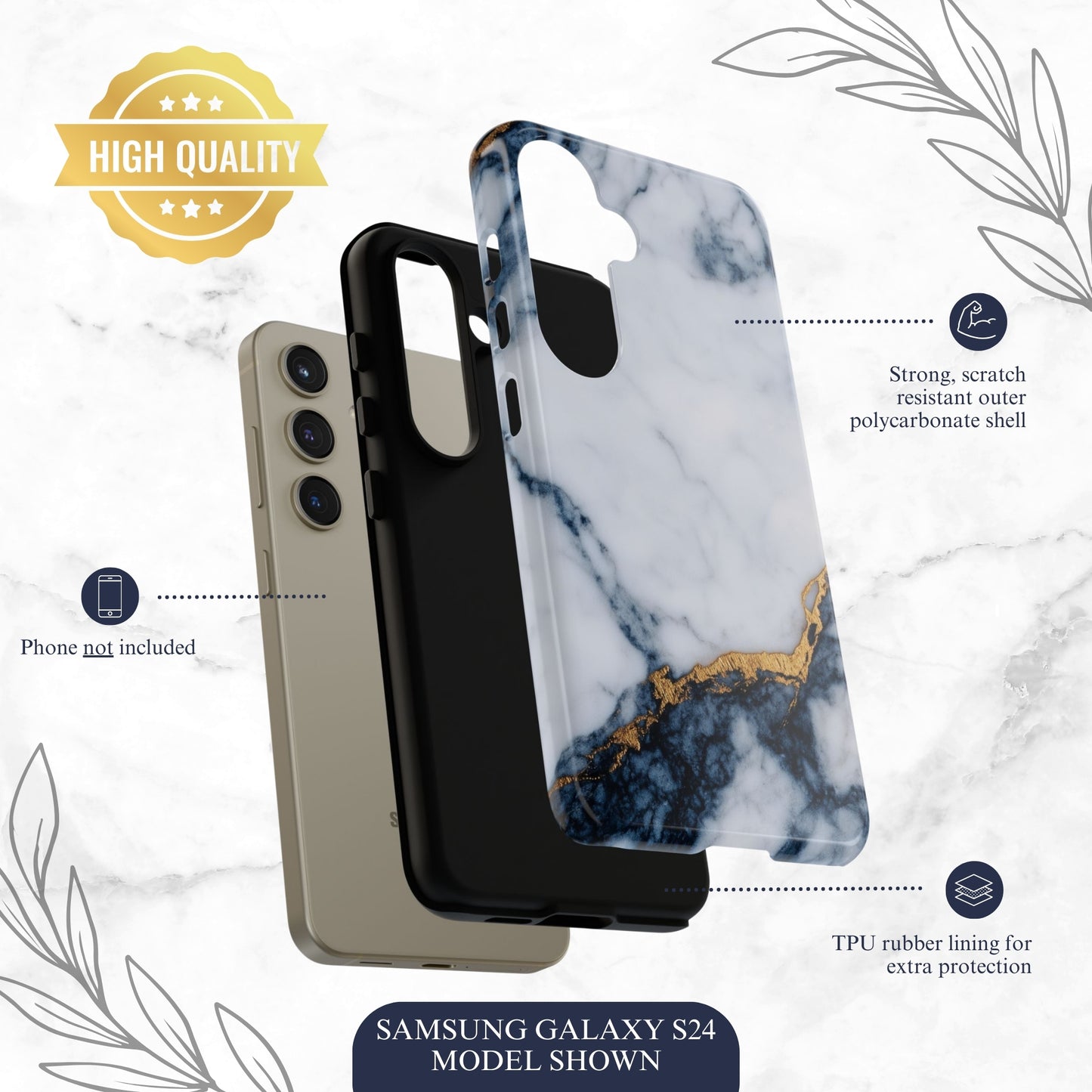 Azure Alloy - Samsung Galaxy Case Phone Case-aesthetic phone case-shockproof phone case-cute phone case-designer phone case-elegant phone case-luxury phone case-phone accessories-fashion accessory