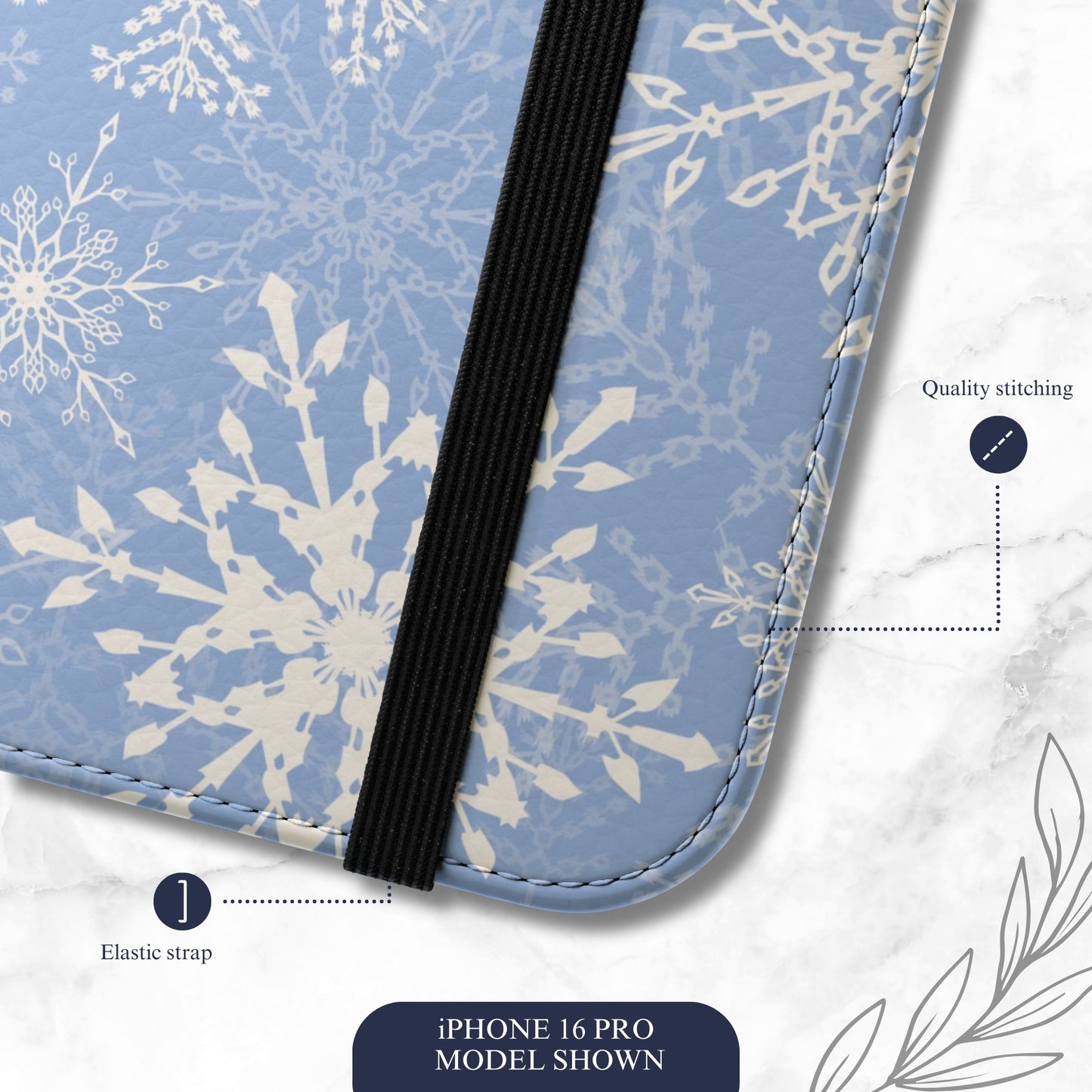 Winter Kiss - iPhone Flip Case Wallet, Leather Folio Case Phone Case-aesthetic phone case-shockproof phone case-cute phone case-designer phone case-elegant phone case-luxury phone case-phone accessories-fashion accessory