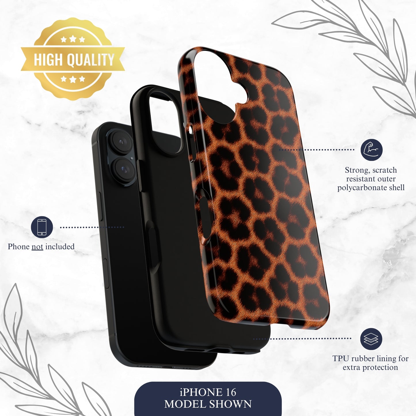 Animal Allure - iPhone Case Phone Case-aesthetic phone case-shockproof phone case-cute phone case-designer phone case-elegant phone case-luxury phone case-phone accessories-fashion accessory