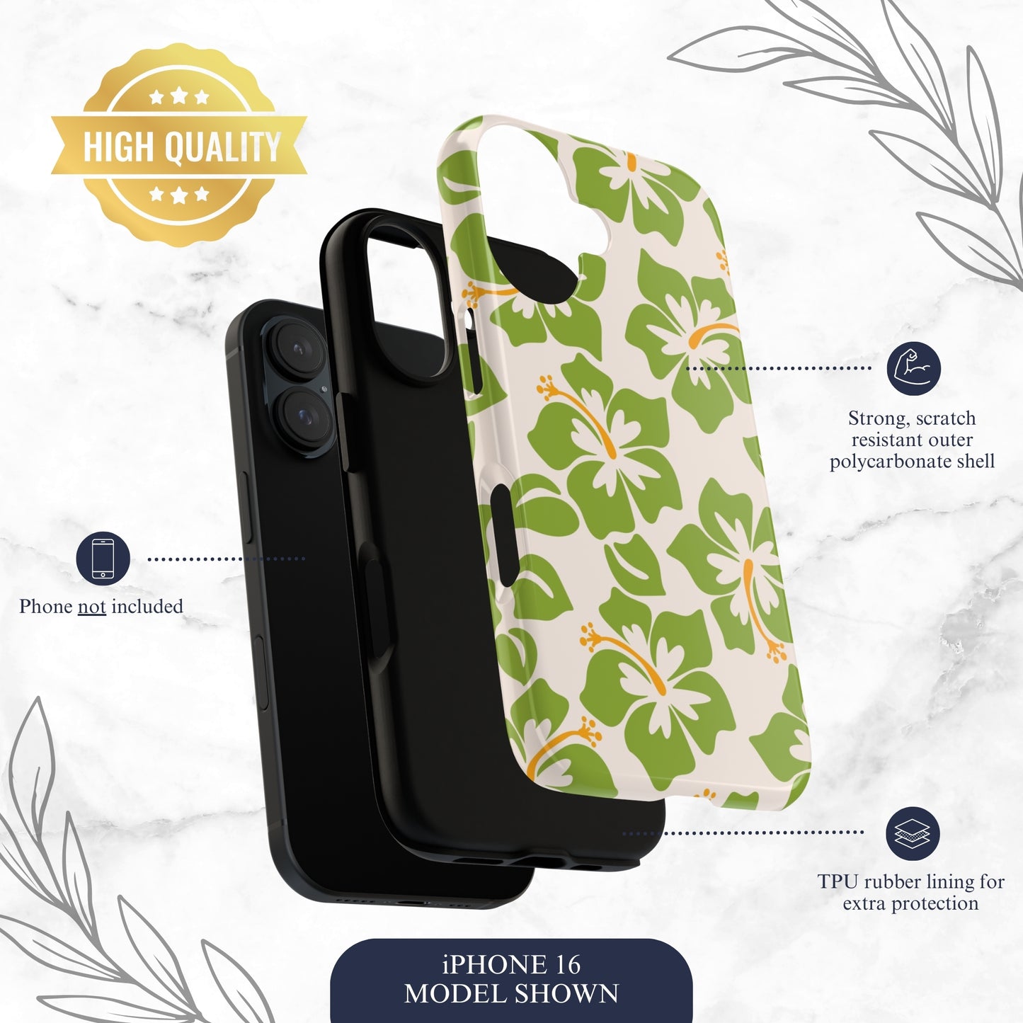 Blossom Bay - iPhone Case Phone Case-aesthetic phone case-shockproof phone case-cute phone case-designer phone case-elegant phone case-luxury phone case-phone accessories-fashion accessory