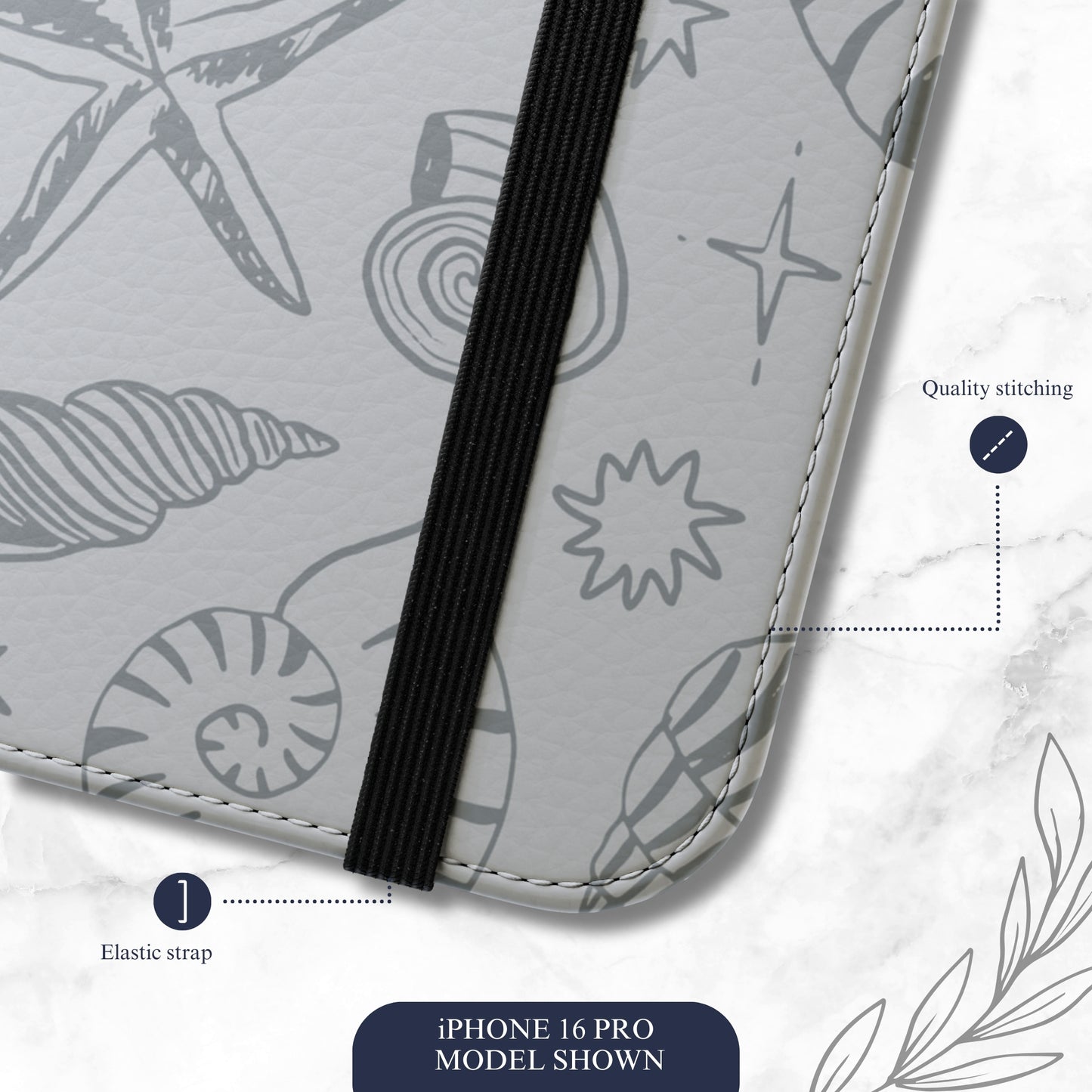 Washed Away - iPhone Flip Case Wallet, Leather Folio Case Phone Case-aesthetic phone case-shockproof phone case-cute phone case-designer phone case-elegant phone case-luxury phone case-phone accessories-fashion accessory