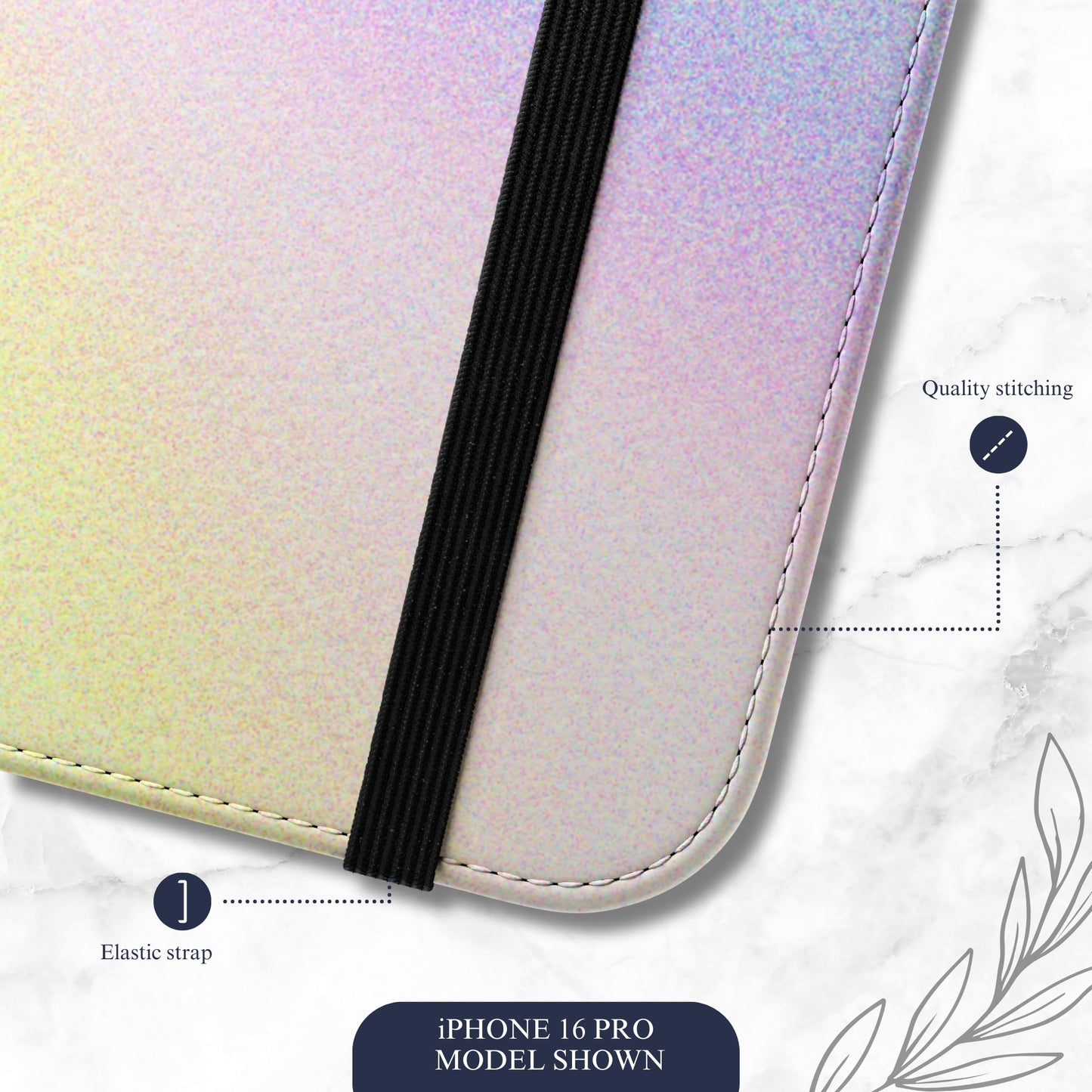 Rainbow Prism - iPhone Flip Case Wallet, Leather Folio Case Phone Case-aesthetic phone case-shockproof phone case-cute phone case-designer phone case-elegant phone case-luxury phone case-phone accessories-fashion accessory