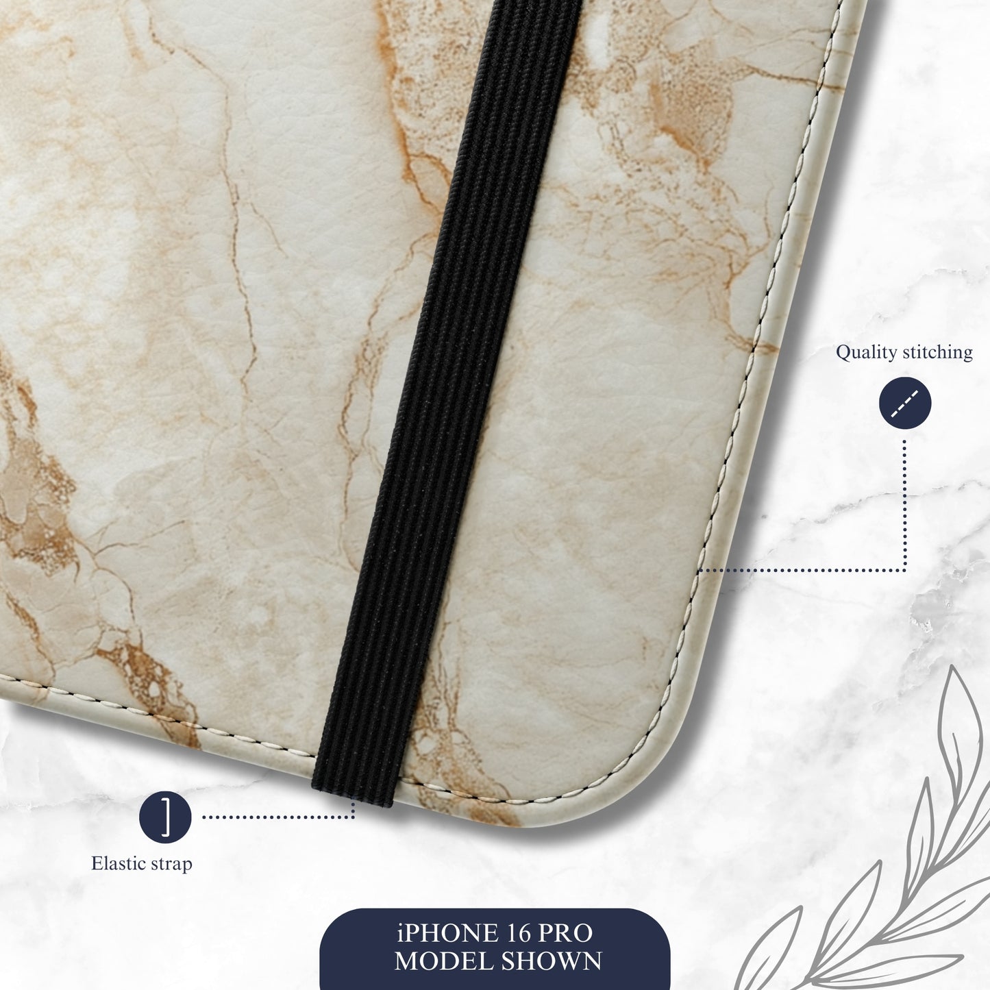 Sandstone - iPhone Flip Case Wallet, Leather Folio Case Phone Case-aesthetic phone case-shockproof phone case-cute phone case-designer phone case-elegant phone case-luxury phone case-phone accessories-fashion accessory